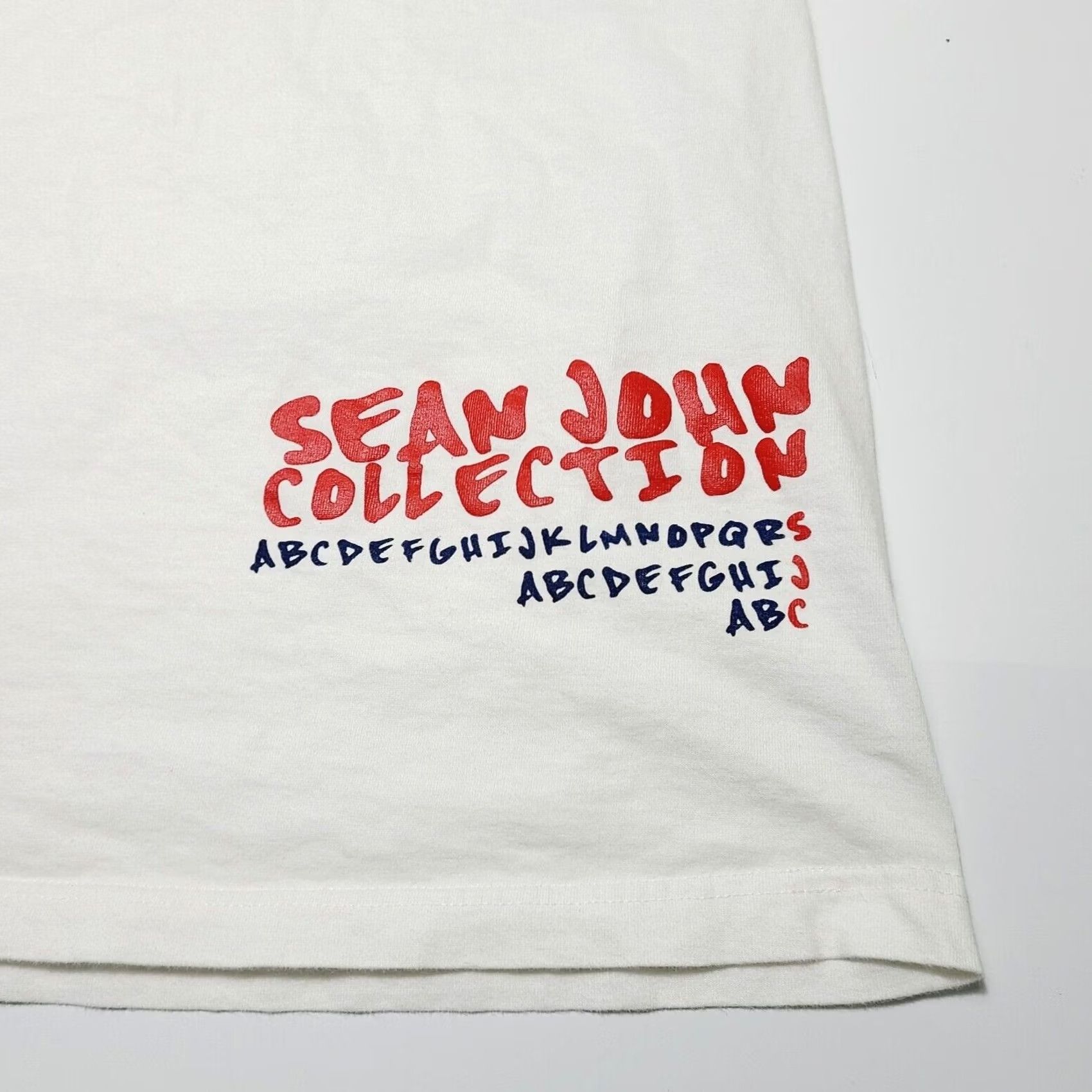 Sean John VINTAGE Sean John Collection Men’s Graphic T-Shirt 3XL White Crew Neck Short Sleeve Logo Cotton Hip-hop Alphabet Bird Atom Men Size US XXL / EU 58 / 5 - 6 Thumbnail