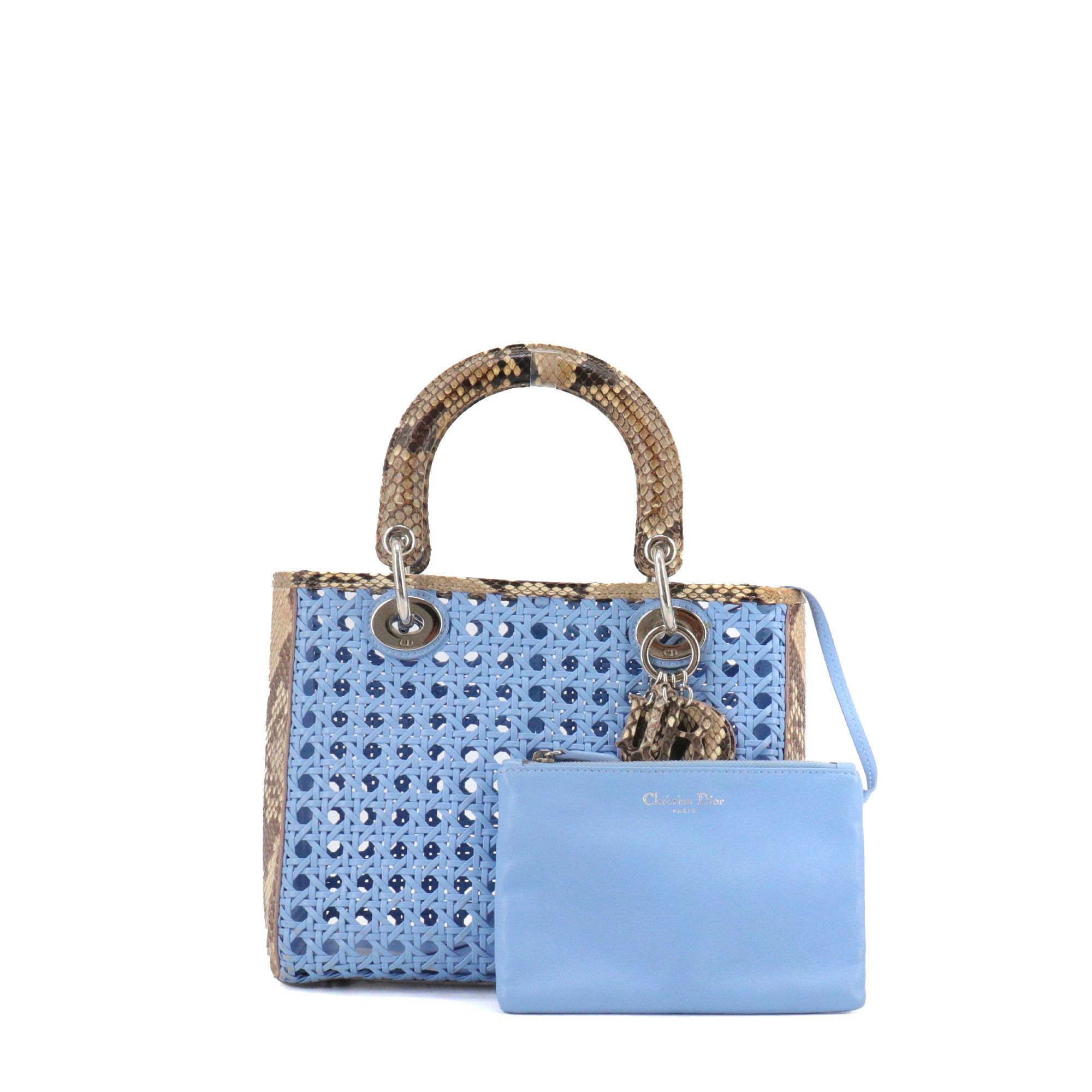 Dior DIOR - Lady Dior limited edition handbag in exotic python leather Size ONE SIZE - 1 Thumbnail