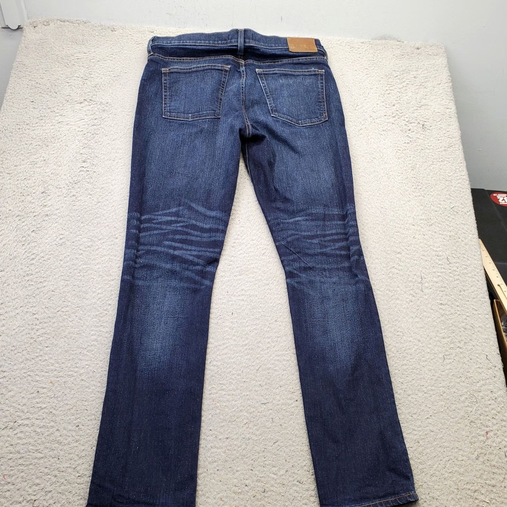 Madewell Madewell Mens Navy Denim Skinny Jeans 36x32 Slim Stretch Mid Rise 5-Pocket Jeans Size US 36 / EU 52 - 2 Thumbnail