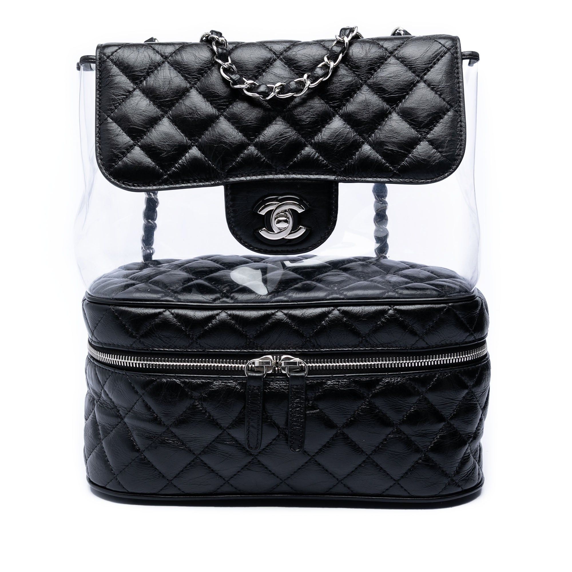 Chanel Quilted Lambskin and PVC Aquarium Shoulder Bag Size ONE SIZE - 1 Thumbnail