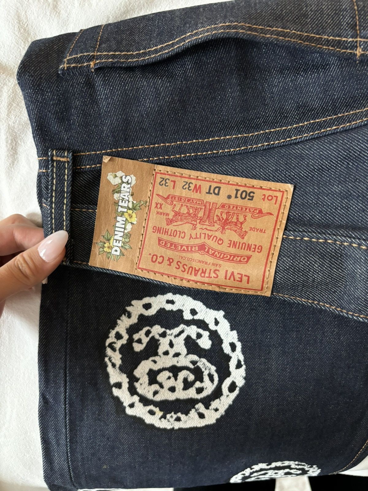 DENIM TEARS × Levi's × Stussy Stussy x Denim Tears Levi’s Raw Selvedge Denim Size US 32 / EU 48 - 6 Thumbnail