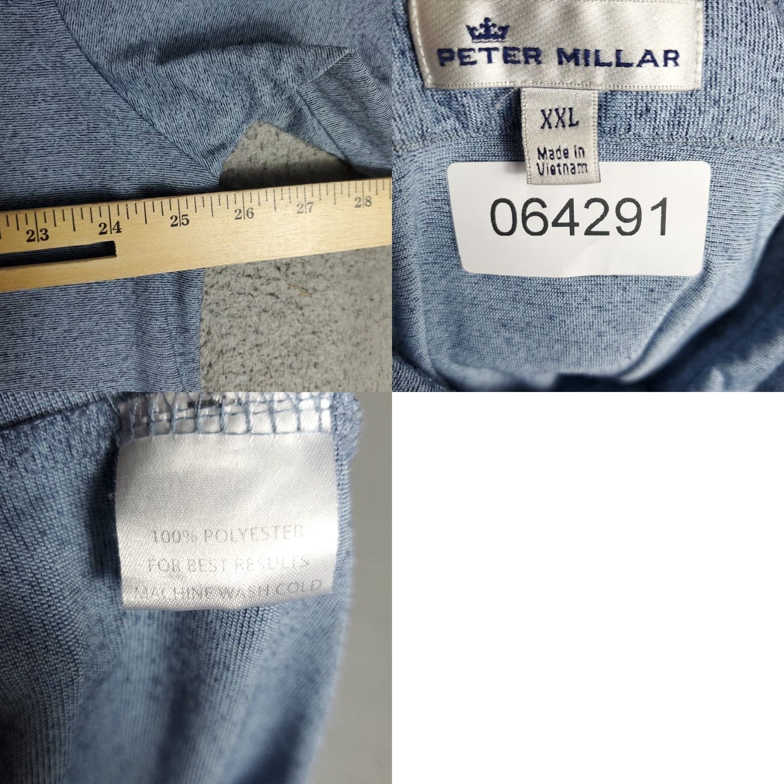Peter Millar Peter Millar Polo Shirt Mens 2XL Blue Golf Summer Comfort Short Sleeve Polo Shirt Mens 2XL Blue Size US XXL / EU 58 / 5 - 8 Thumbnail