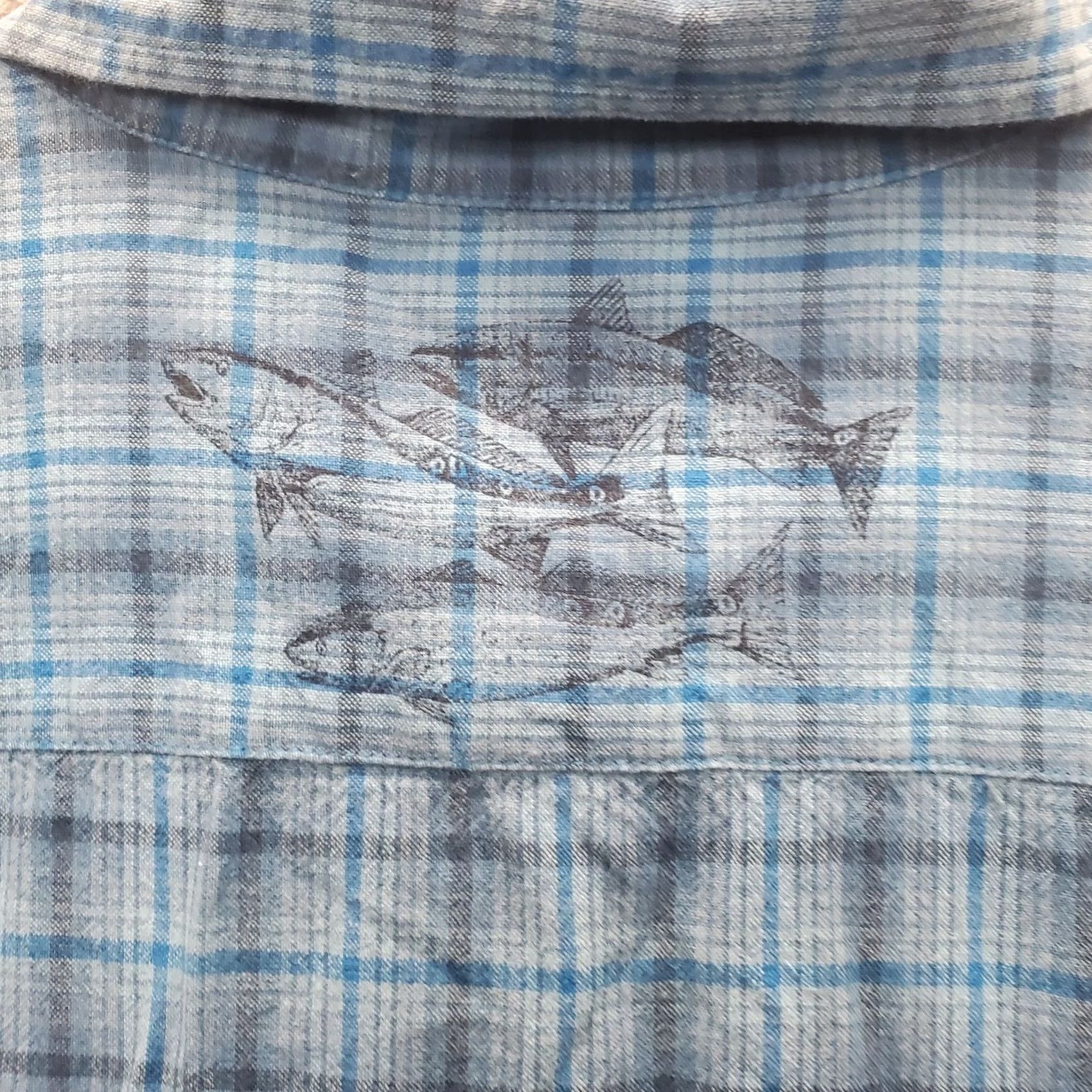 Guy Harvey Guy Harvey by AFTCO Mens L Plaid Long Sleeve Button-Up Shirt Size US L / EU 52-54 / 3 - 8 Thumbnail