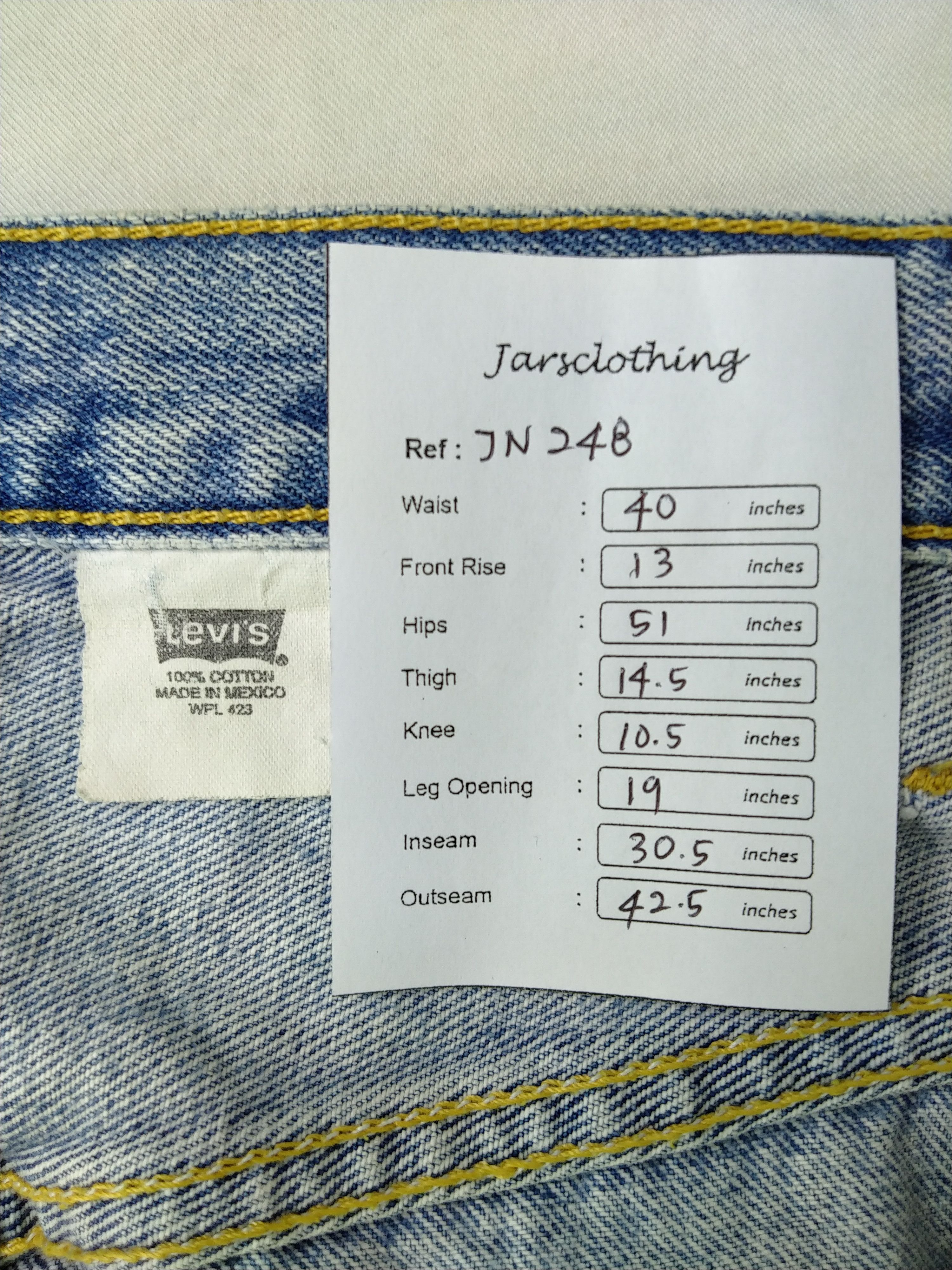 Japanese Brand Pale Blue Vintage Levi's 501 40x30.5 Denim -JN248 Size US 40 / EU 56 - 9 Thumbnail