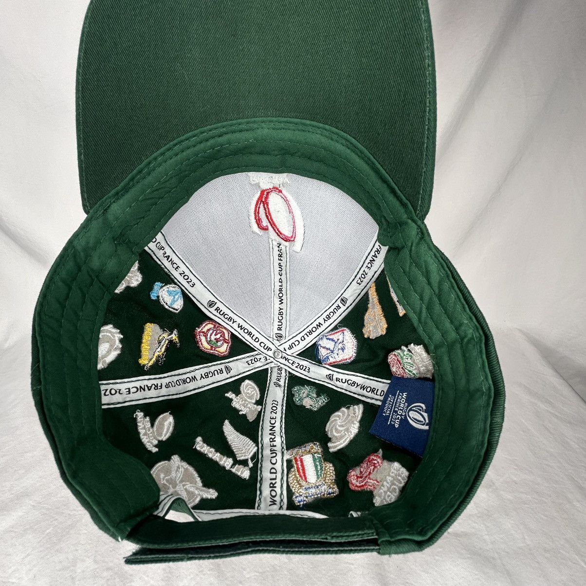 Other Rugby World Cup New France 2023 20 Unions All Over Green Hat Size ONE SIZE - 5 Thumbnail