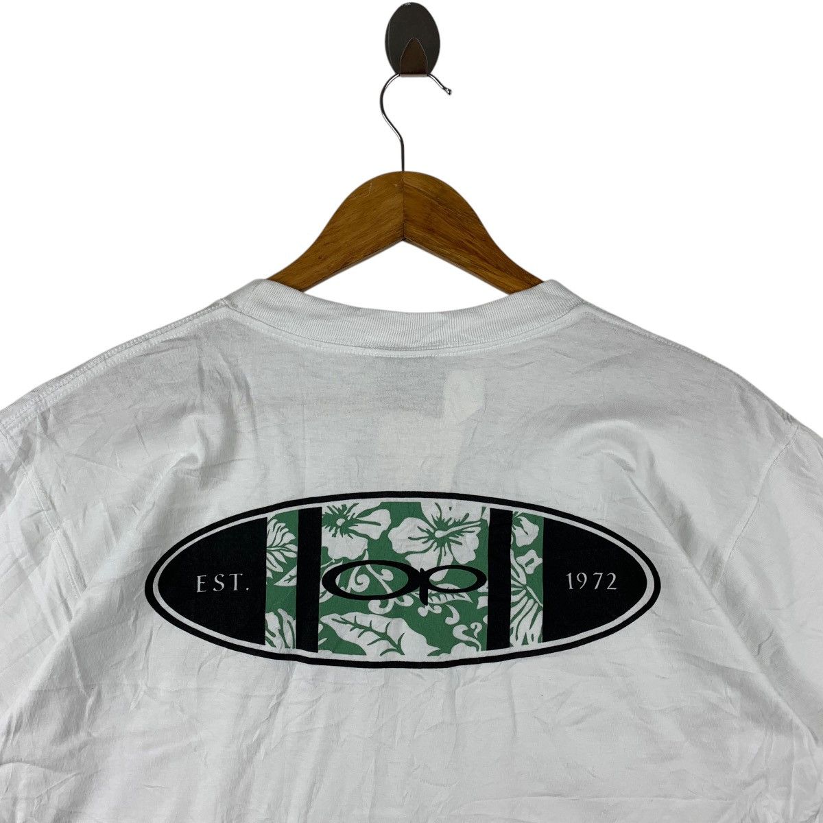 Designer × Ocean Pacific × Vintage Vintage deadstock OCEAN PACIFIC Surfing big logo hit tee Size US M / EU 48-50 / 2 - 10 Thumbnail