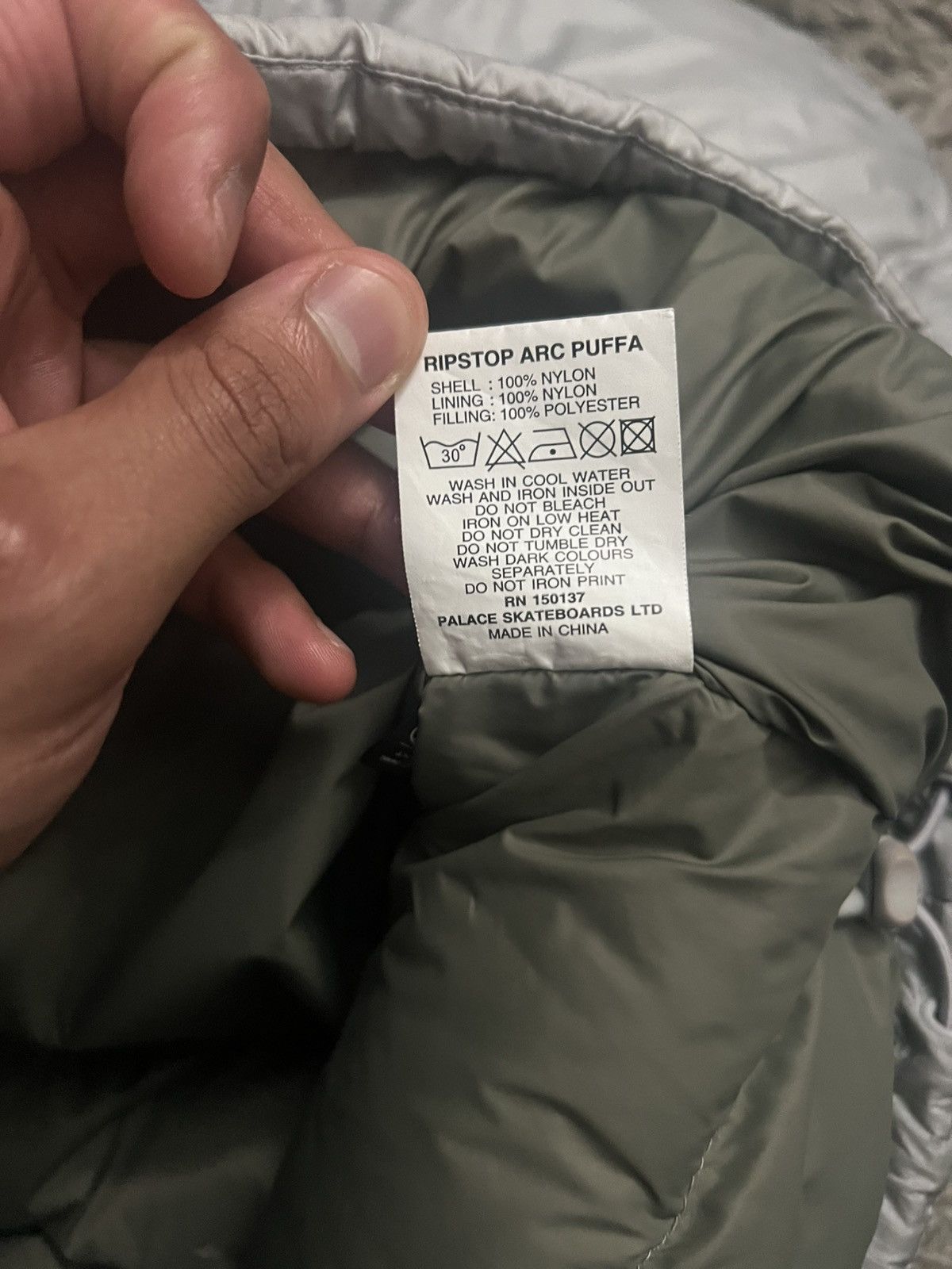 Palace Palace Ripstop Arc Puffa - grey Size US S / EU 44-46 / 1 - 7 Thumbnail