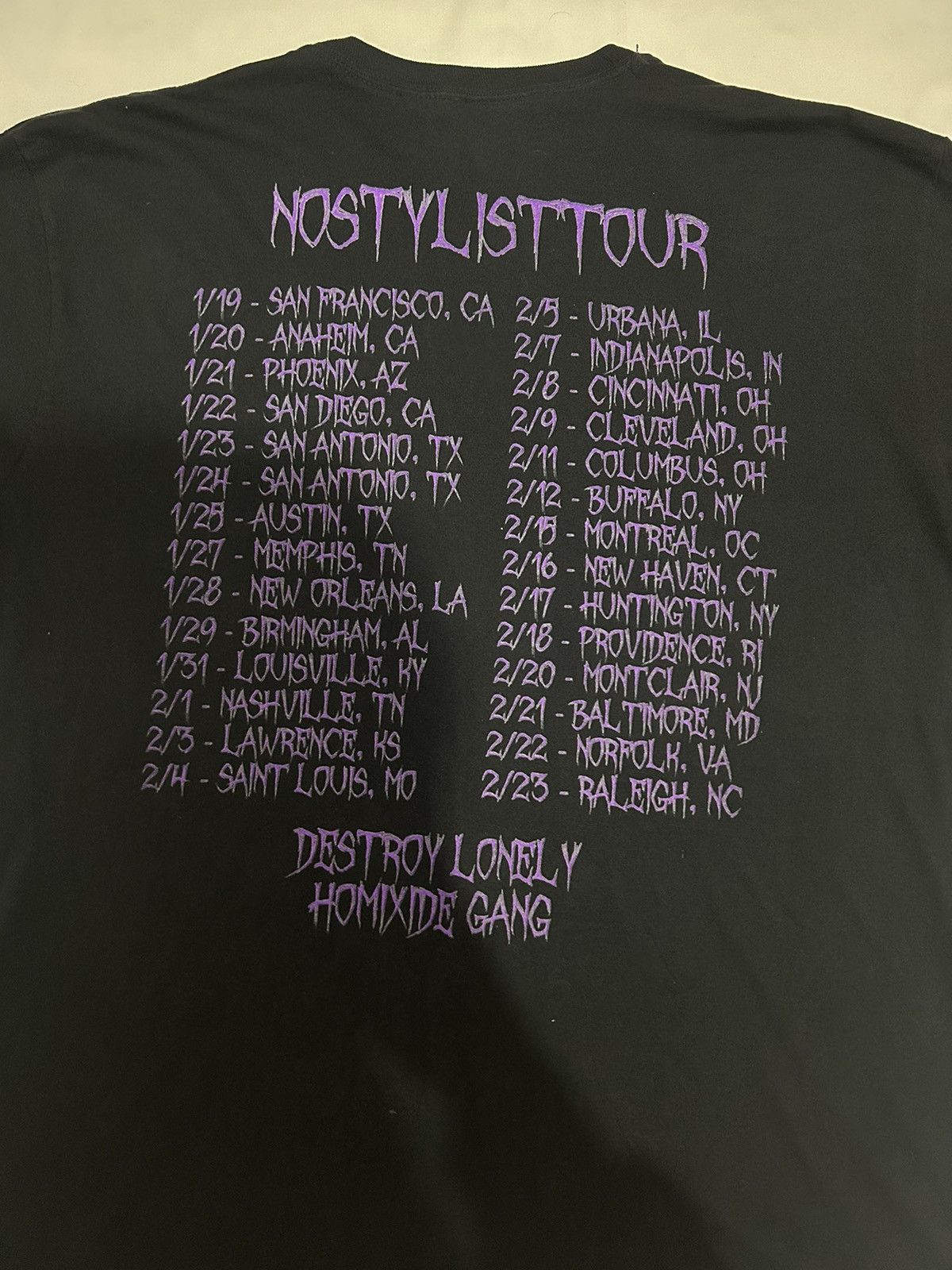 Ken Carson DESTROY LONELY MERCH RAVE N RAVE NOSTYLIST TOUR Size US L / EU 52-54 / 3 - 4 Thumbnail