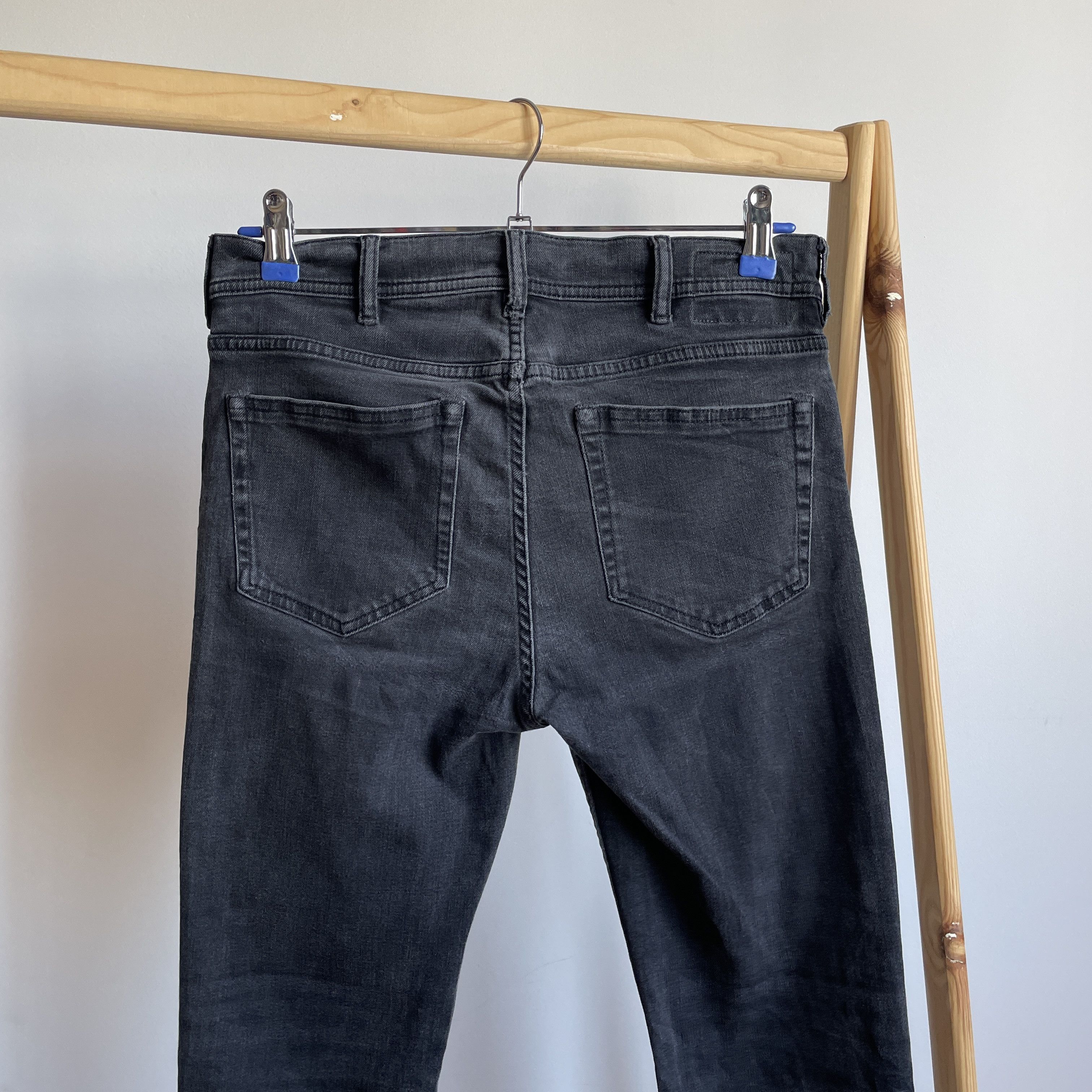 Acne Studios Acne Studios Bla Konst Womens North Used Black Skinny Denim Size 29" - 4 Thumbnail