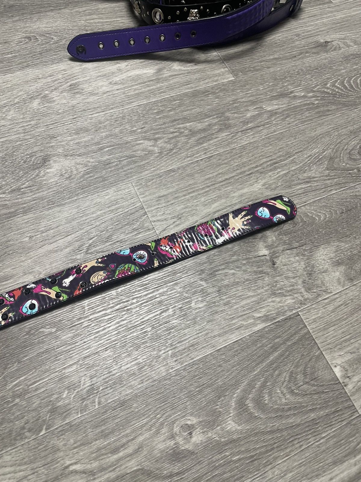 Iron Fist Iron Fist Colorful Horror Print Rhinestones Belt Punk Y2K Size ONE SIZE - 17 Thumbnail