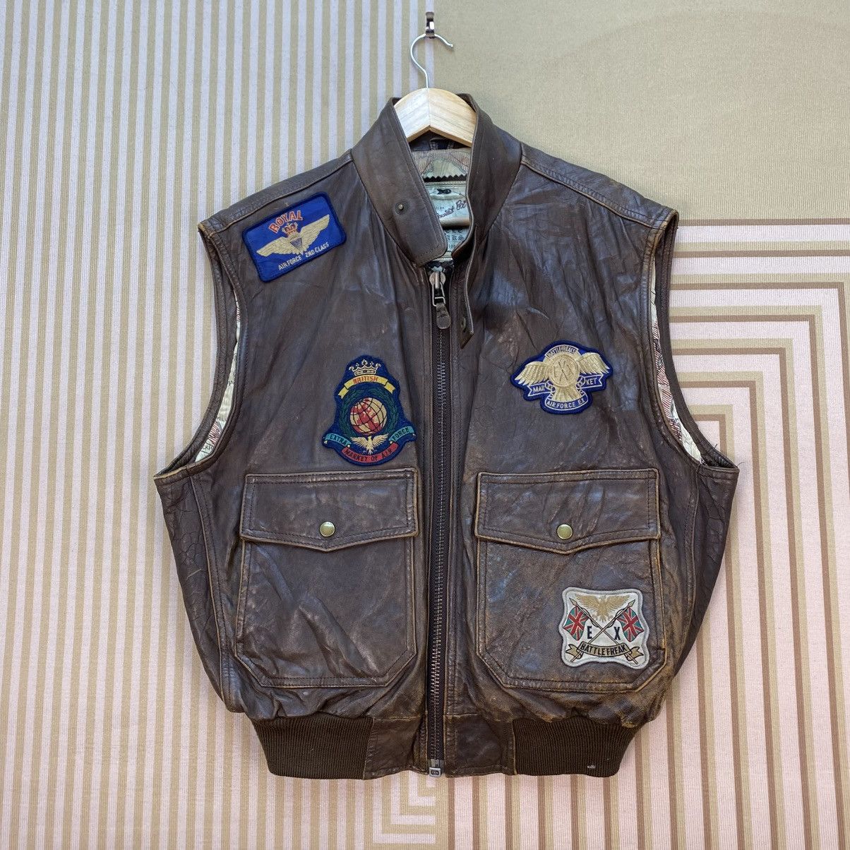 Japanese Brand 🫶Vtg Battle Freaks Aviation Vest Leather Inspired Type G1 Size US M / EU 48-50 / 2 - 1 Thumbnail