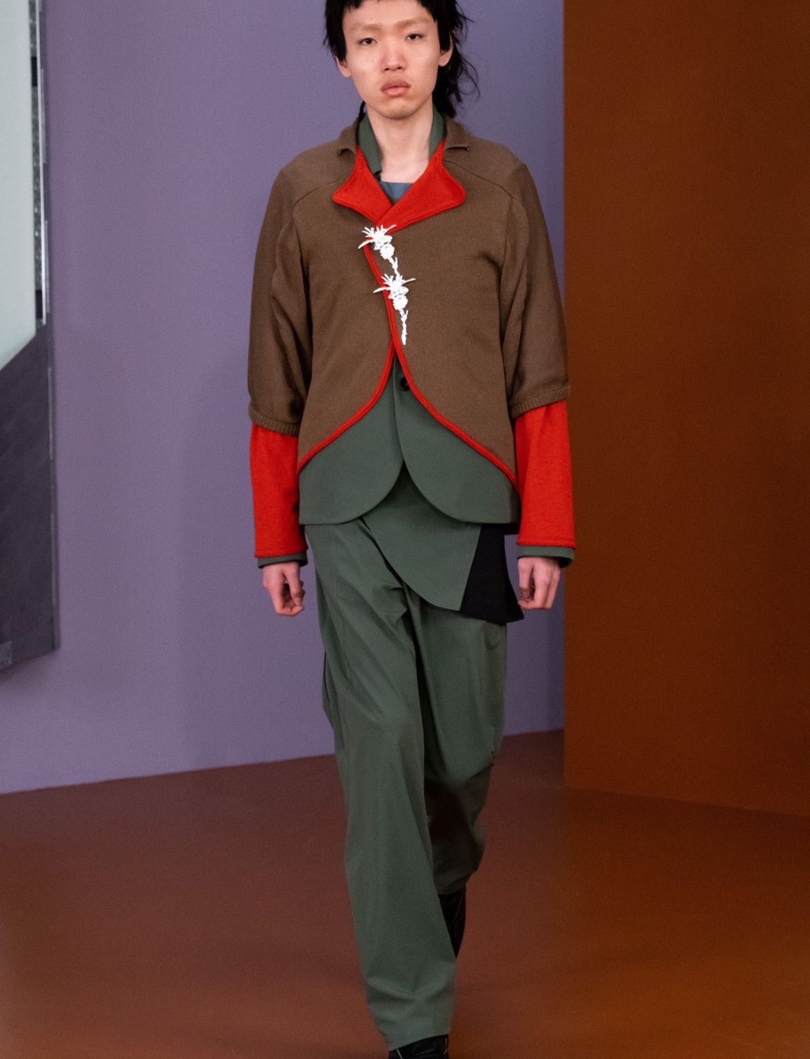Kiko Kostadinov KIKO KOSTADINOV 21FW show Harkman green pants Size US 30 / EU 46 - 3 Thumbnail