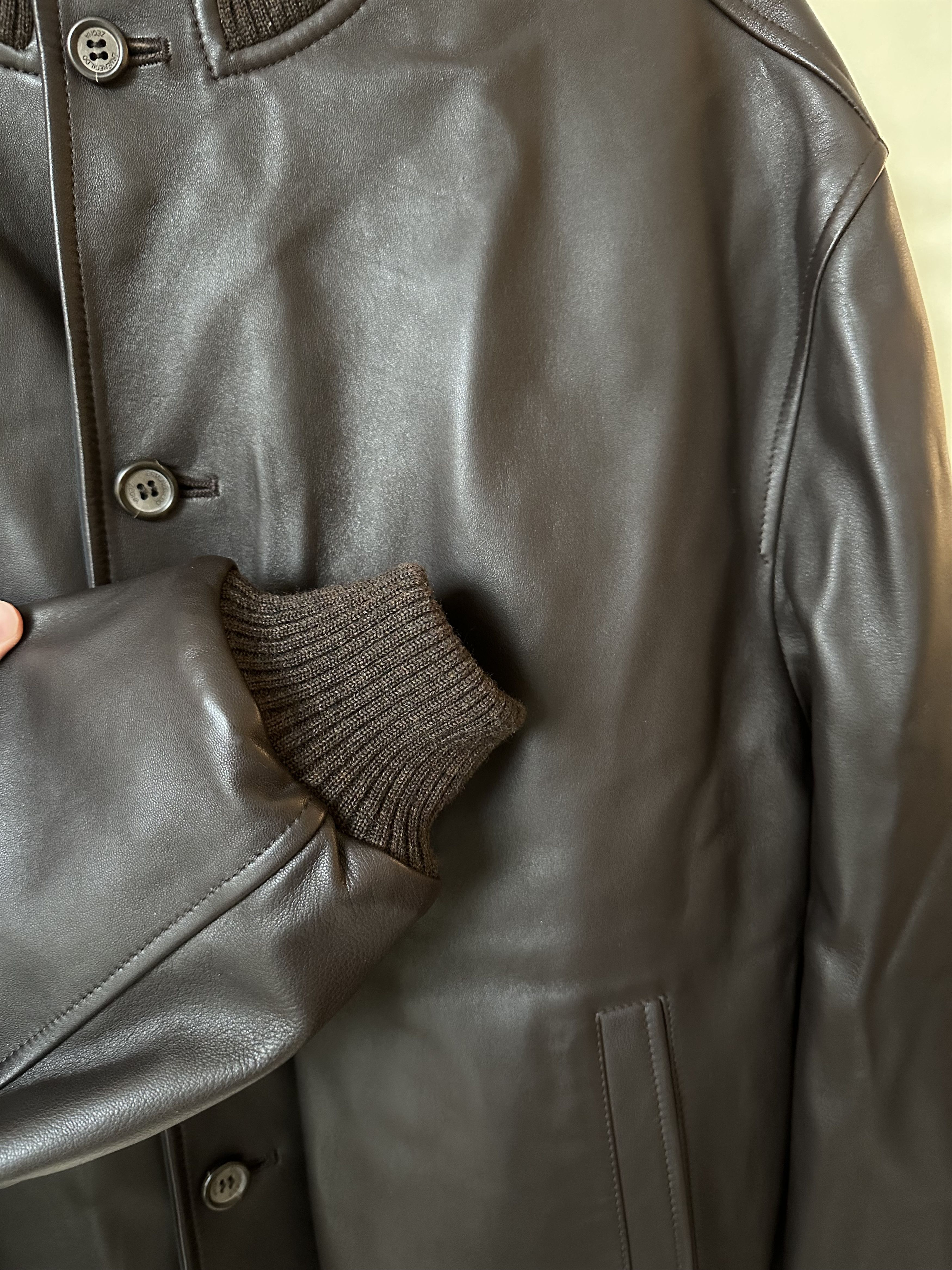 Ermenegildo Zegna Rare Ermenegildo Zegna Viaggio Reversible Leather Jacket Size US L / EU 52-54 / 3 - 10 Thumbnail