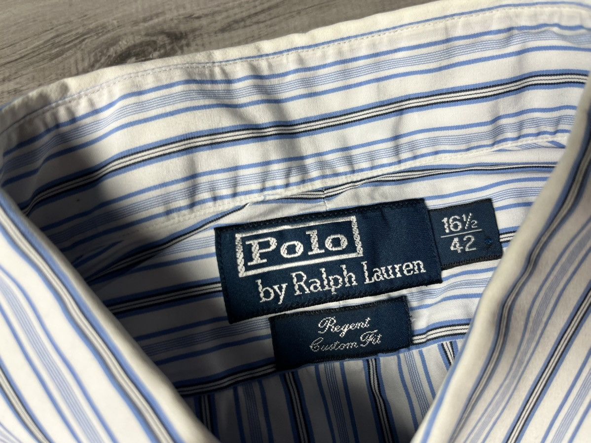 Polo Ralph Lauren Polo Ralph Lauren Regent striped shirt cufflinks size 16 1/2 Size US XL / EU 56 / 4 - 4 Thumbnail