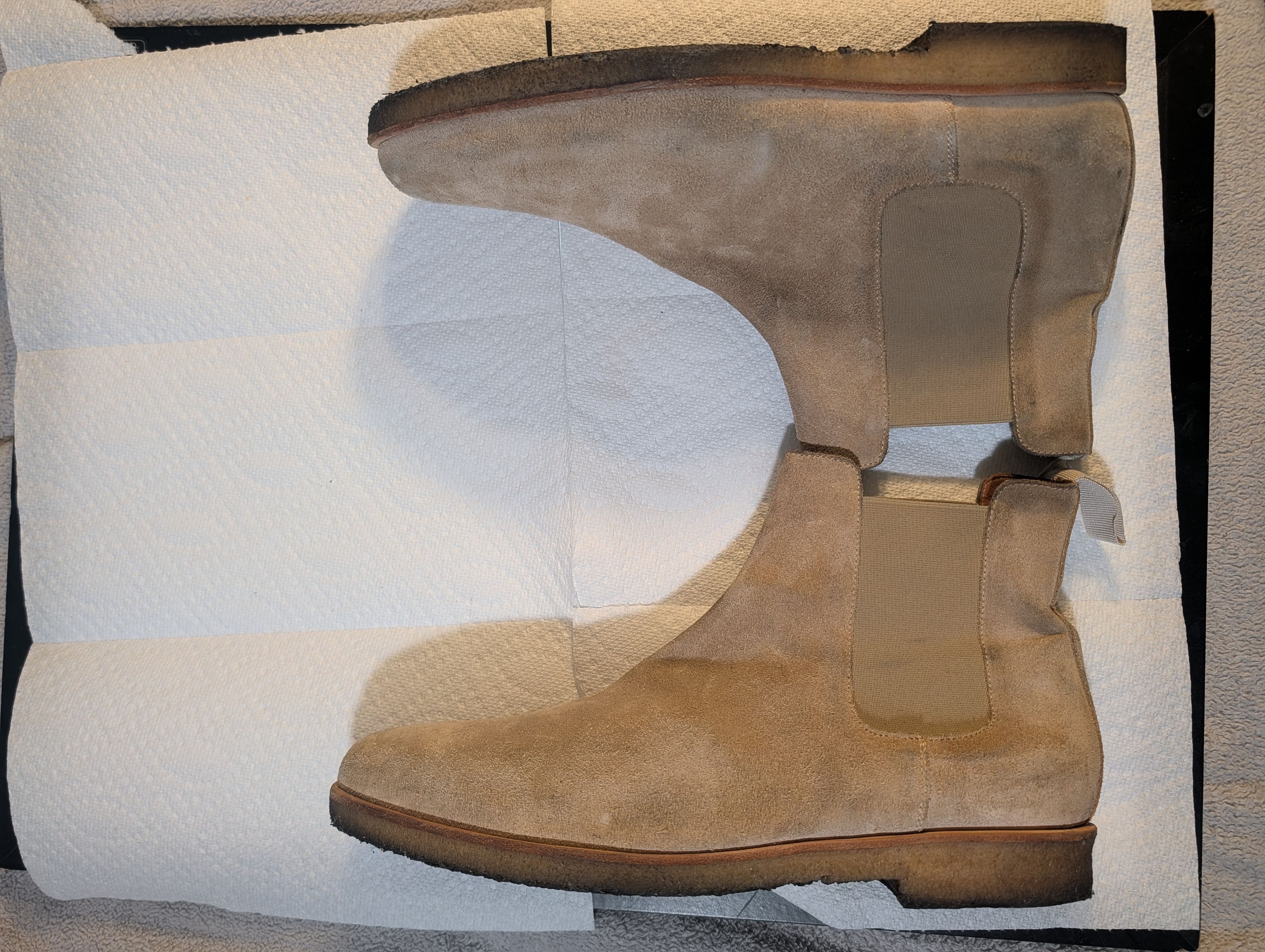 Common Projects Common Projects Chelsea Boots | Sand Suede | Well-Maintained Size US 13 / EU 46 - 5 Thumbnail