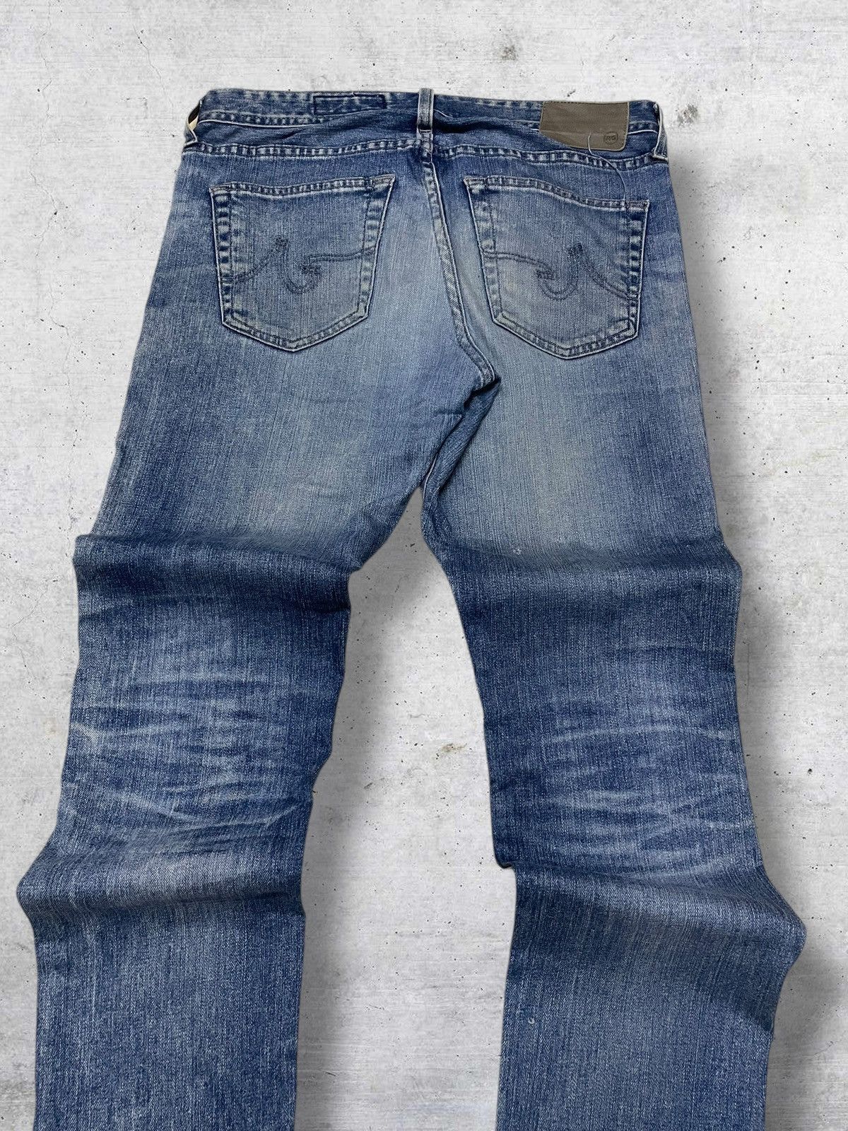 Japanese Brand VINTAGE ADRIANO GOLDSCMED RIPPED DIRTY GRUNGE SKINNY DENIM Size US 31 - 12 Thumbnail