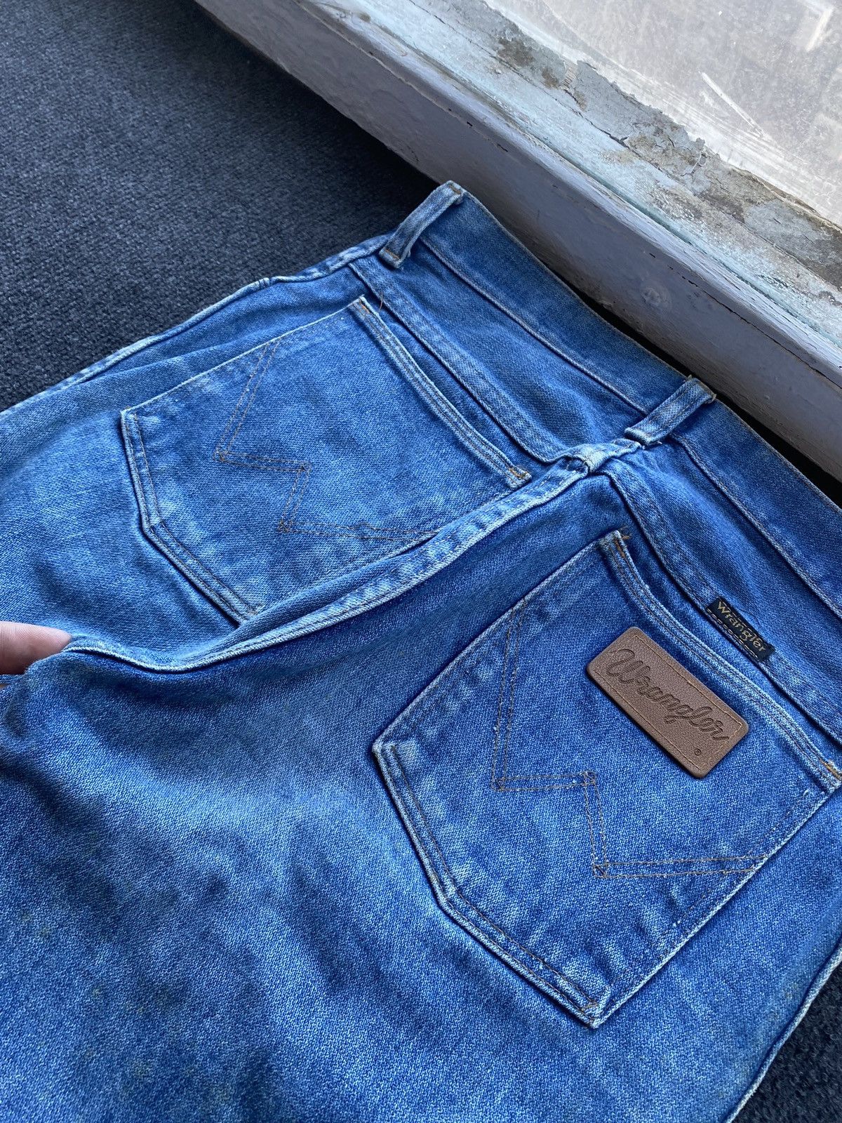 Wrangler 🔥Cowboy Western Vntg Wrangler Eclair Zip Jeans 31 rare Size US 31 - 18 Thumbnail