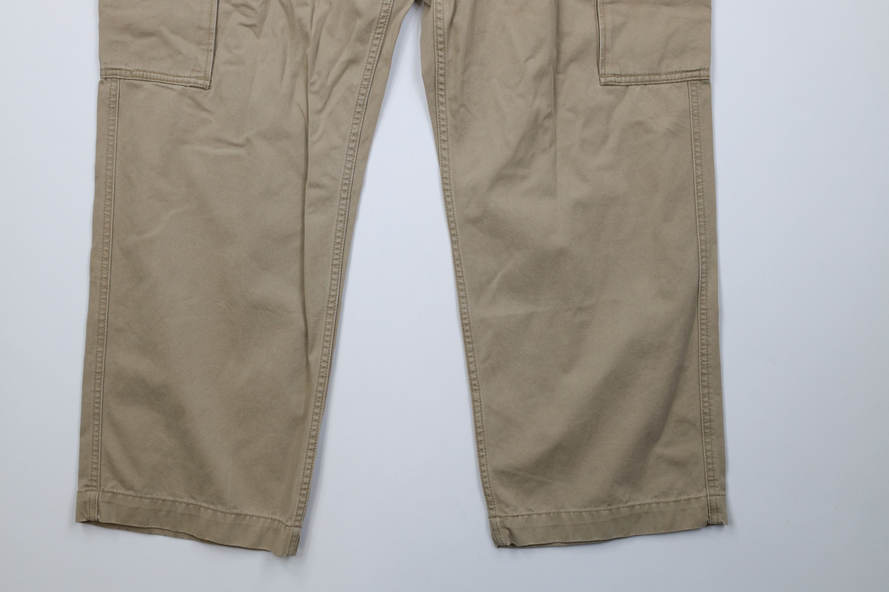 Eddie Bauer Vintage Eddie Bauer Baggy Wide Leg Cargo Pants Beige Cotton Size US 40 / EU 56 - 5 Thumbnail