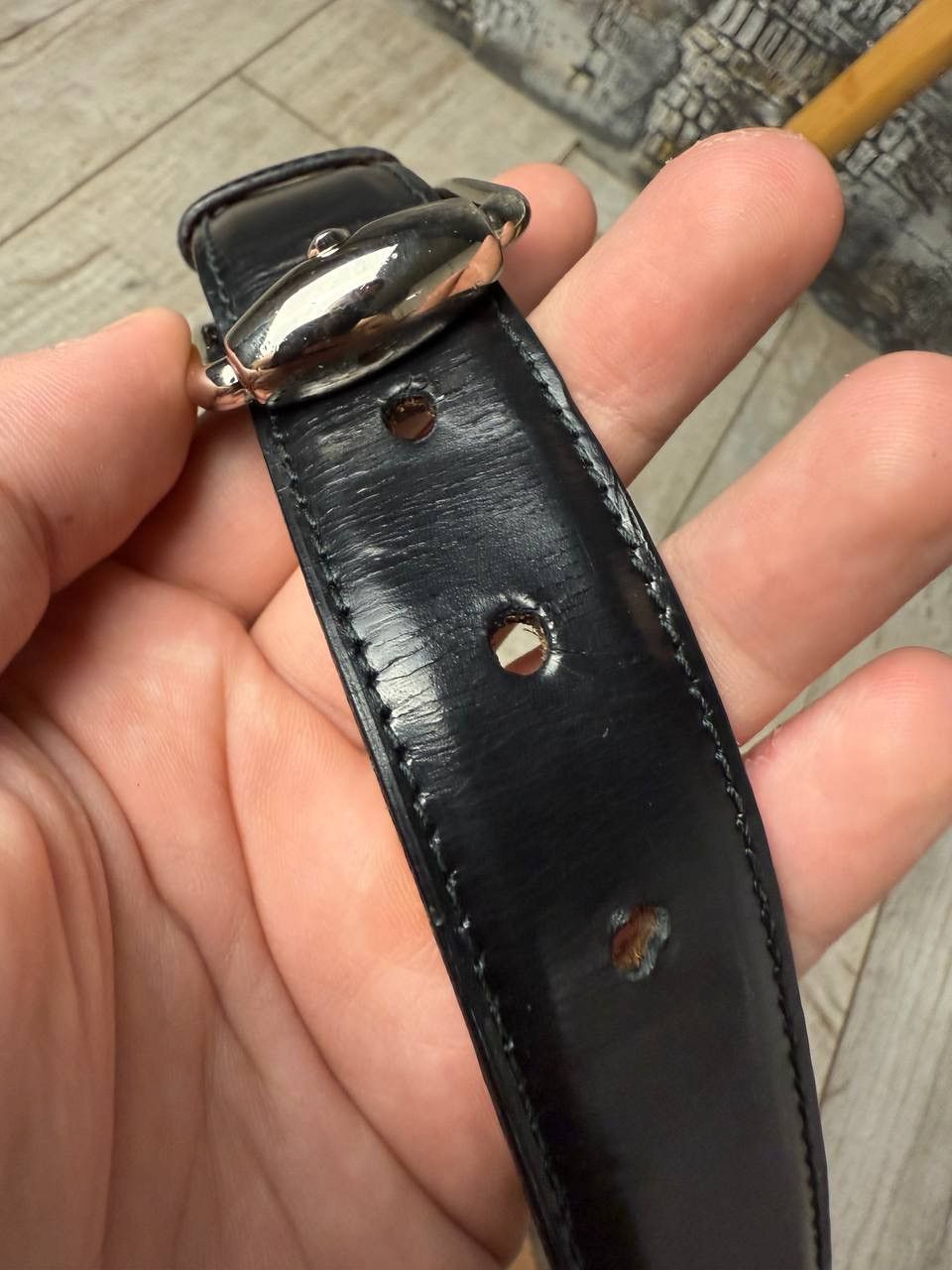 Gucci Leather Gucci monogram belt y2k oldmoney Size ONE SIZE - 15 Thumbnail