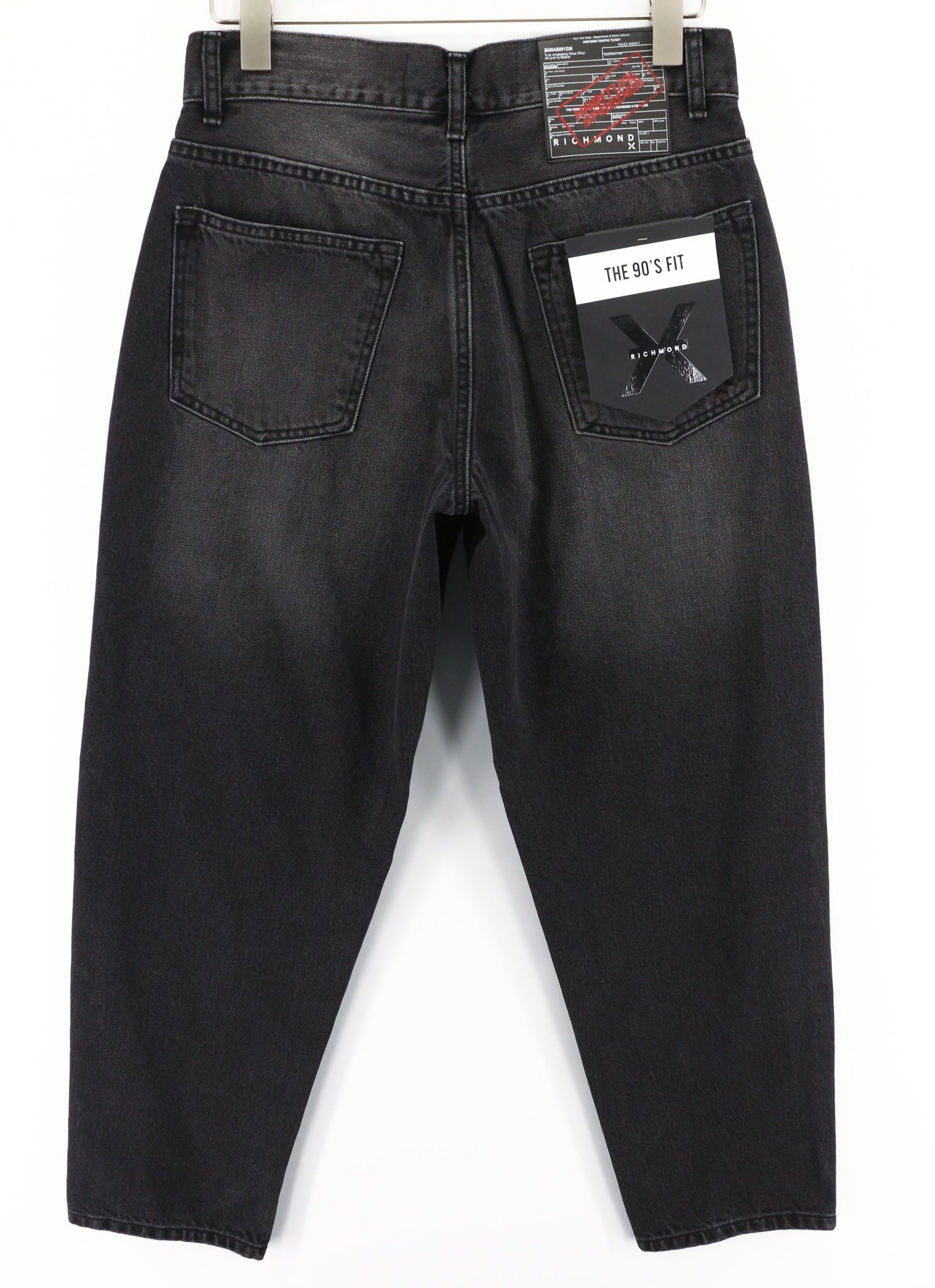 John Richmond W34 The 90's Washed Classic Black Denim Jeans 80001 Size US 34 / EU 50 - 2 Thumbnail