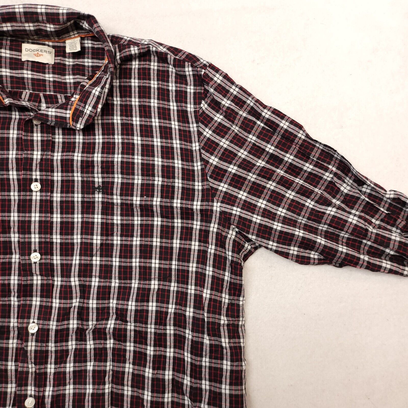 Dockers Dockers Tartan Flannel Shirt Mens Size Large L Black White Size US L / EU 52-54 / 3 - 5 Thumbnail