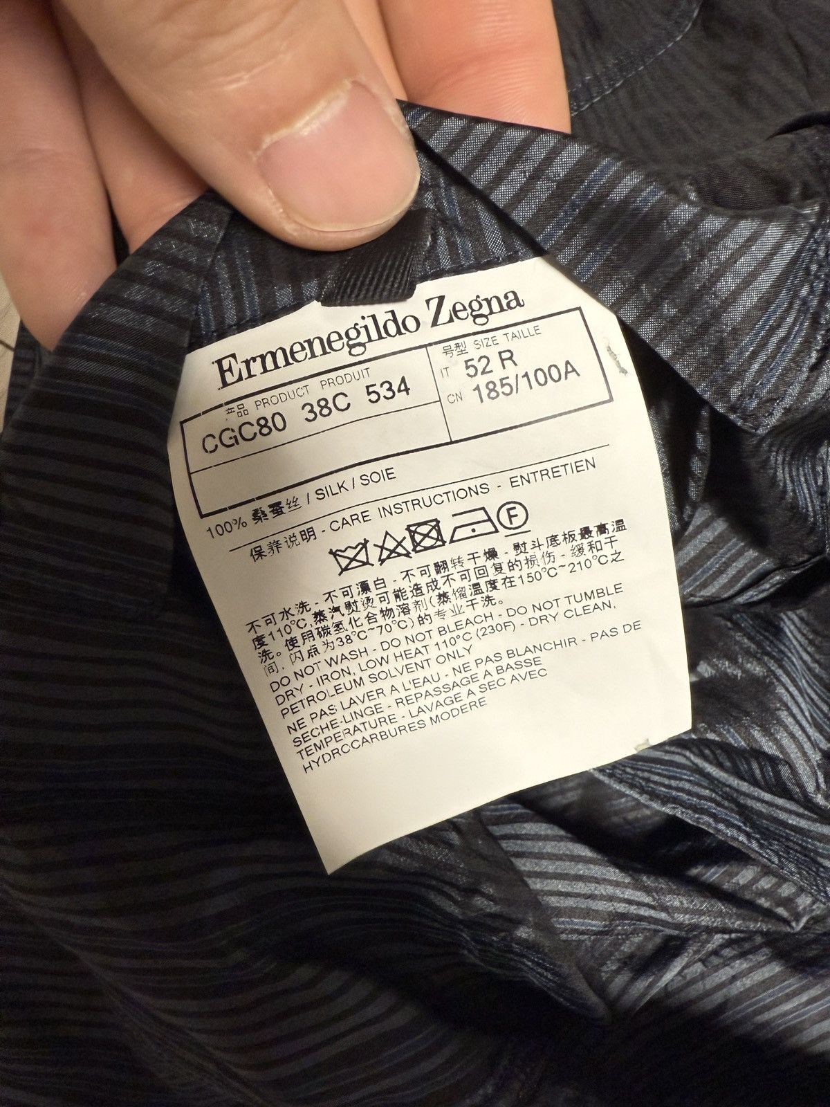Ermenegildo Zegna Zegna Couture xxx silk tailored jacket. Size US L / EU 52-54 / 3 - 2 Thumbnail
