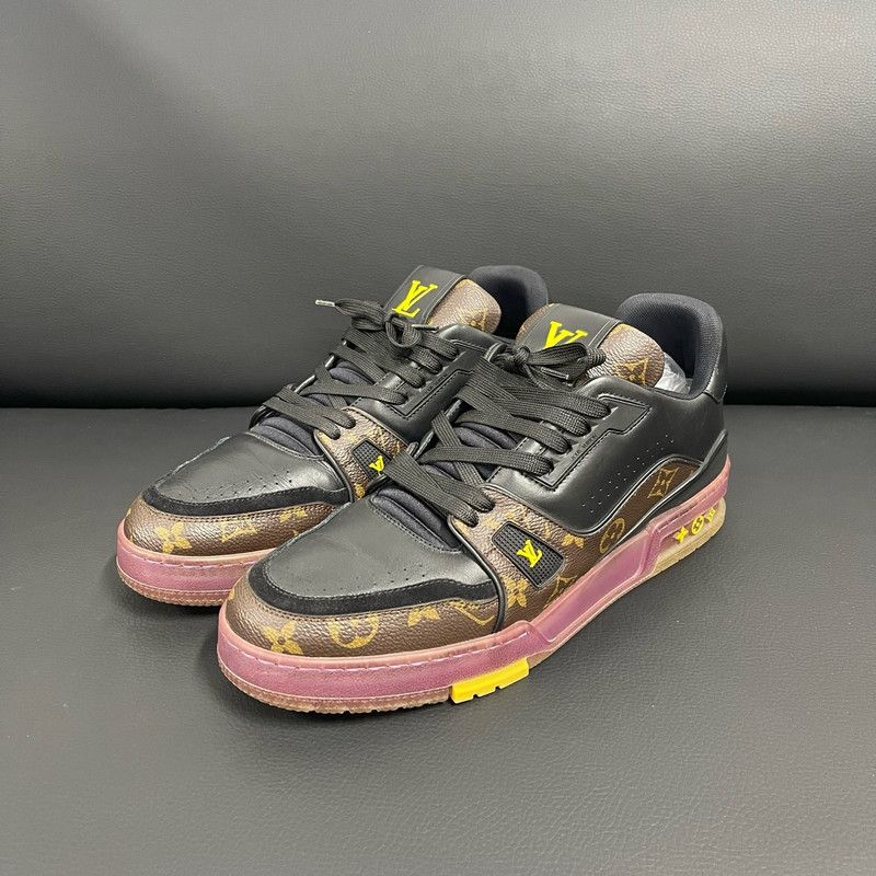 Louis Vuitton Louis Vuitton Trainer Casual Sneakers in Lakers Colors 0079 Size US 8.5 / EU 41-42 - 1 Thumbnail