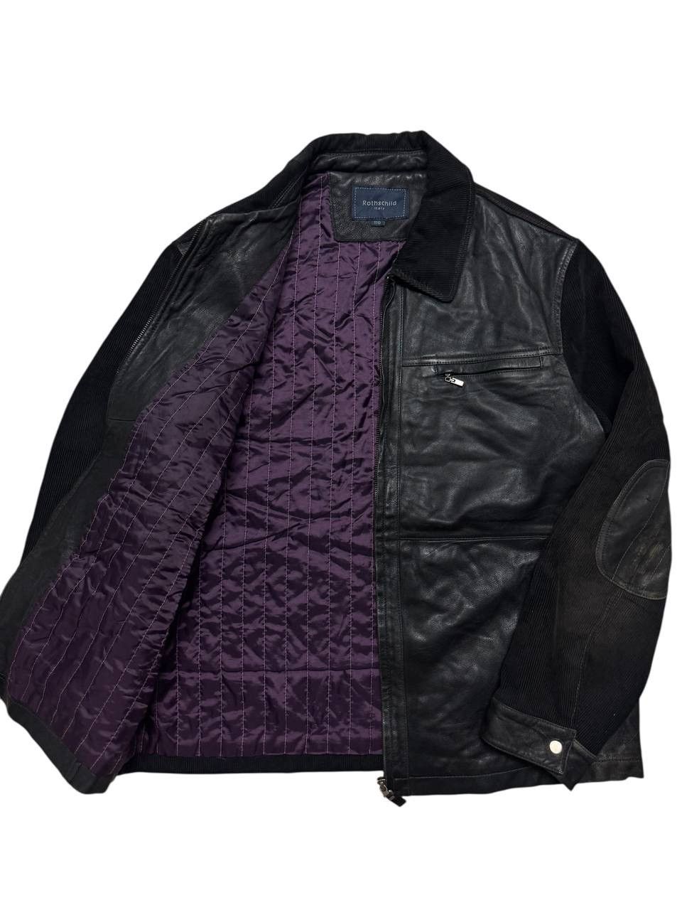 Leather VINTAGE ROTHACHILD ITALY LEATHER SPLIT CODUROI JACKET BLACK Size US L / EU 52-54 / 3 - 2 Thumbnail