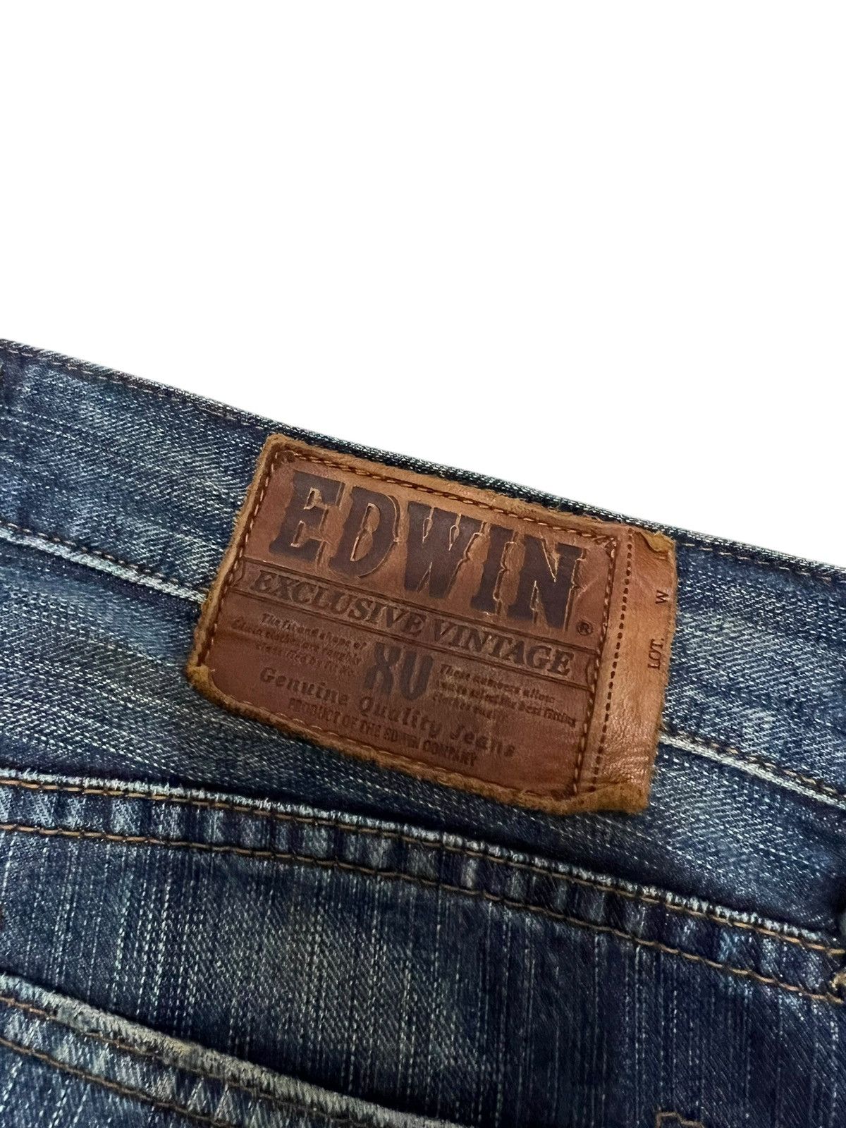 Japanese Brand Edwin Exclusive Vintage XV Mud Wash Denim Jean Japan Size US 33 - 19 Thumbnail