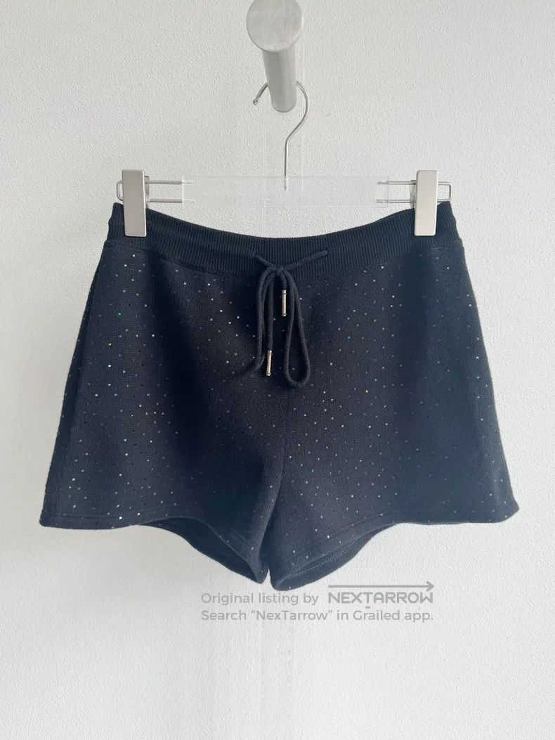 Chanel Chanel Spring and Summer Black Sequined Shorts Size 42" / US 20 - 1 Thumbnail
