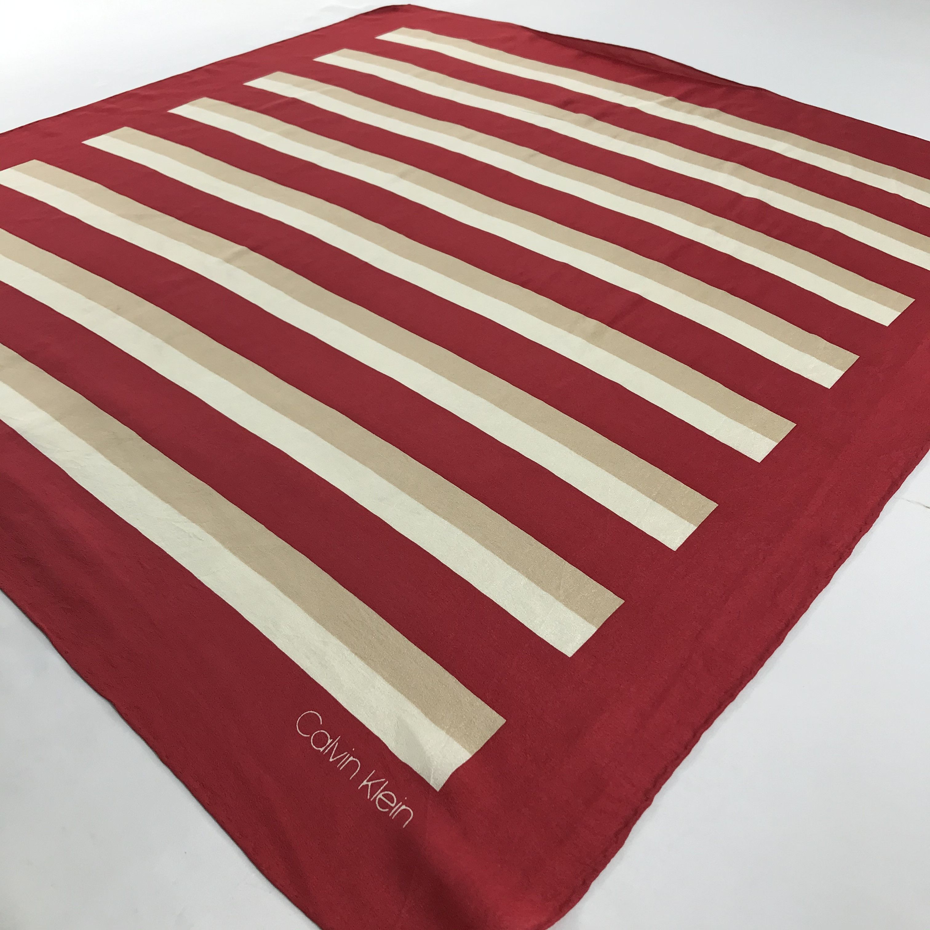 Calvin Klein Vintage Calvin Klein Silk scarf Size ONE SIZE - 3 Thumbnail