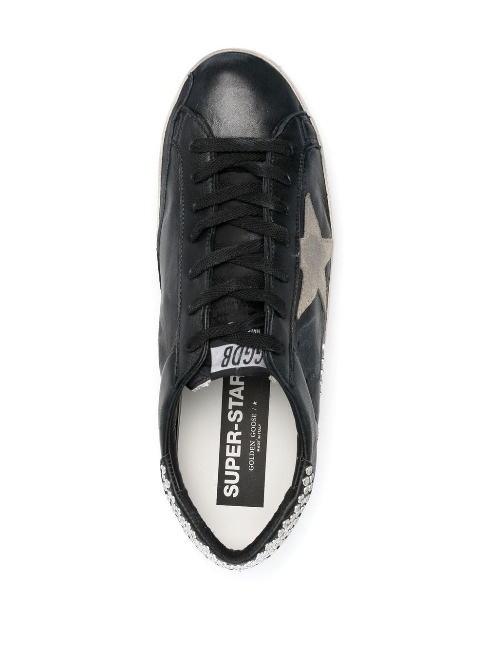 Golden Goose o1w1db10425 Star-Patch Lace-Up Sneakers in Black Size US 8 / EU 41 - 4 Thumbnail