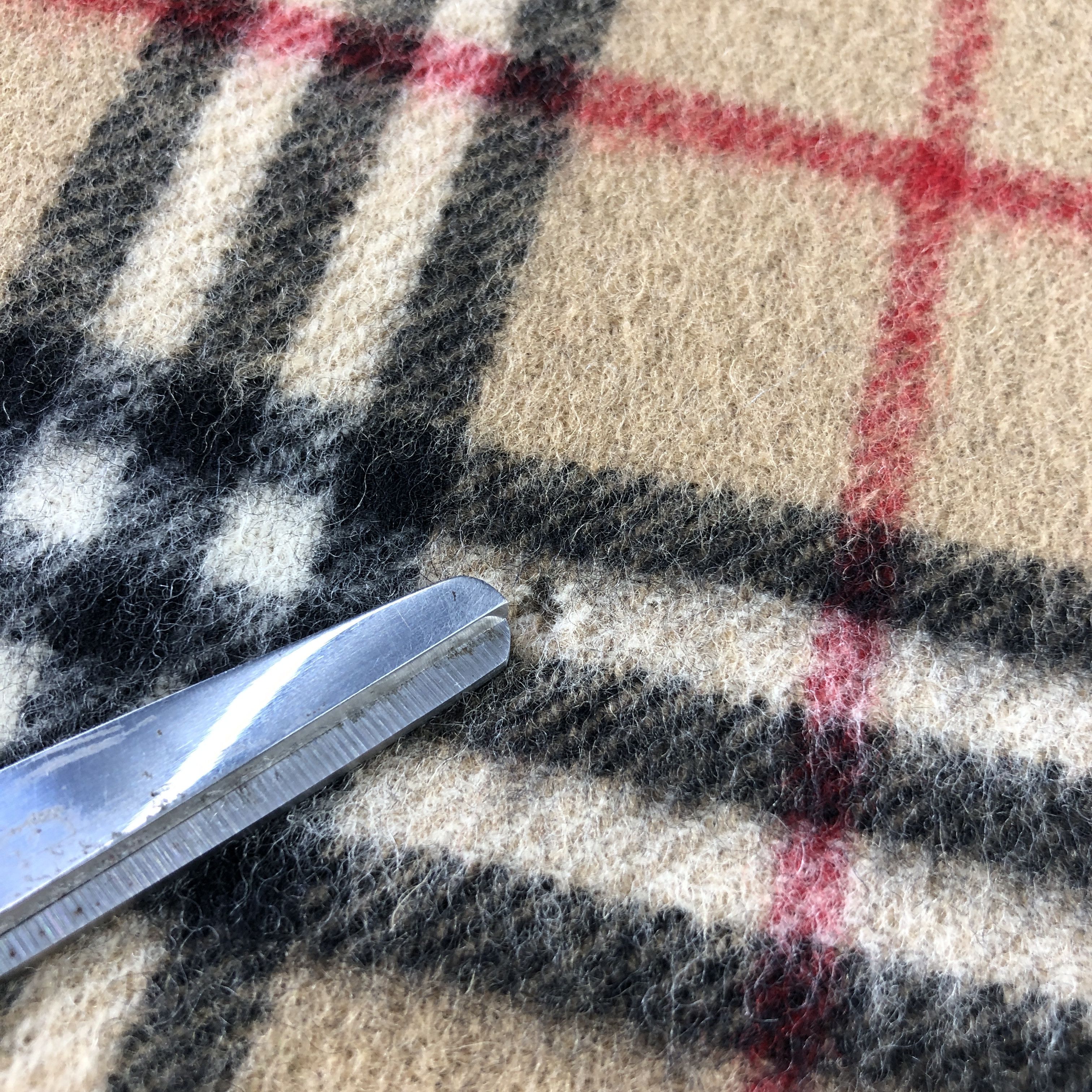 Burberry Burberry Tan Nova Check Wool Scarf Muffler V2908 Size ONE SIZE - 5 Thumbnail
