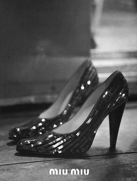 Prada Miu Miu F/W1997 Sequin Heels Size US 7 / IT 37 - 2 Thumbnail