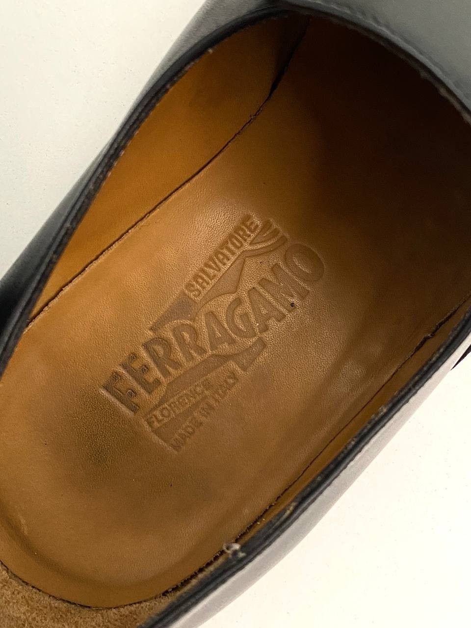 Salvatore Ferragamo Salvatore Ferragamo Logo Black Leather Classic Penny Loafers Size US 10.5 / EU 43-44 - 11 Thumbnail