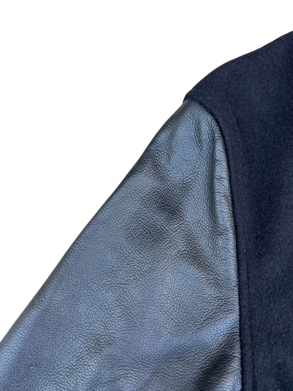 The Brooklyn Circus 2013 The Brooklyn Circus Leather Sleeve Varsity Jacket Size US XS / EU 42 / 0 - 9 Thumbnail