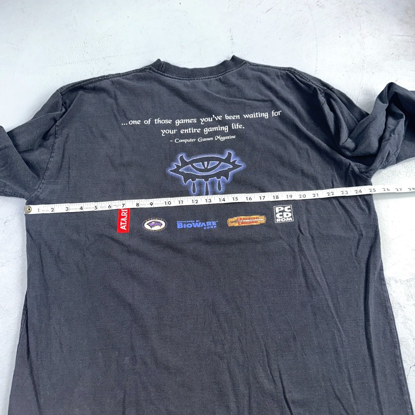 Vintage Vintage Neverwinter Nights Video Game Promo T-Shirt XL Men Black 90s Gaming Collectible Size US XL / EU 56 / 4 - 7 Thumbnail