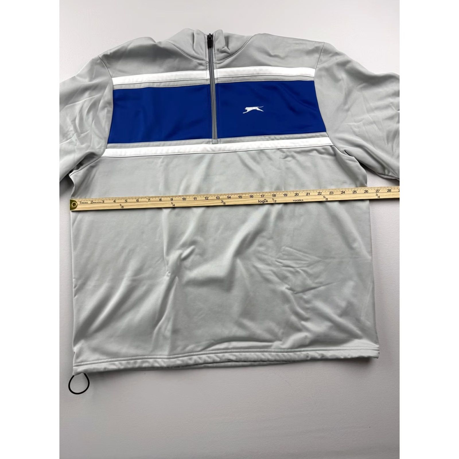 Vintage Slazenger Pullover Mens 2XL Gray Fleece Quarter Zip Mock Neck Top Performance Size US XXL / EU 58 / 5 - 5 Thumbnail