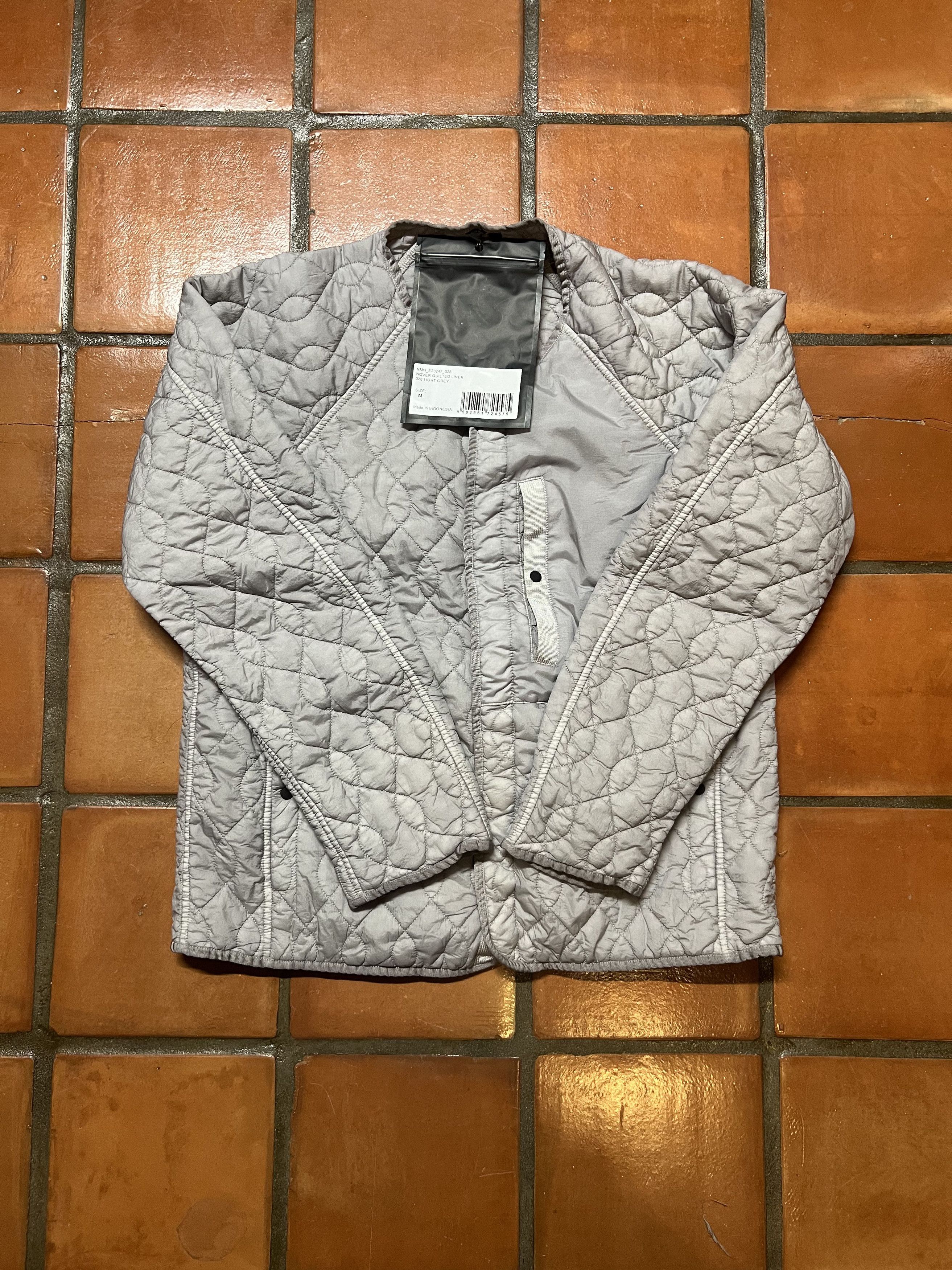 image of Nemen Nover Quilted Liner 028 Light Grey, Men's (Size Medium)