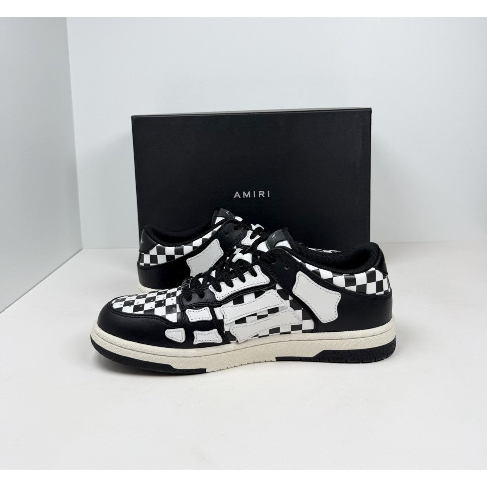 Amiri Size 41EU/8US - Amiri Skel Top Low Checkered NEW Size US 8 / EU 41 - 6 Thumbnail