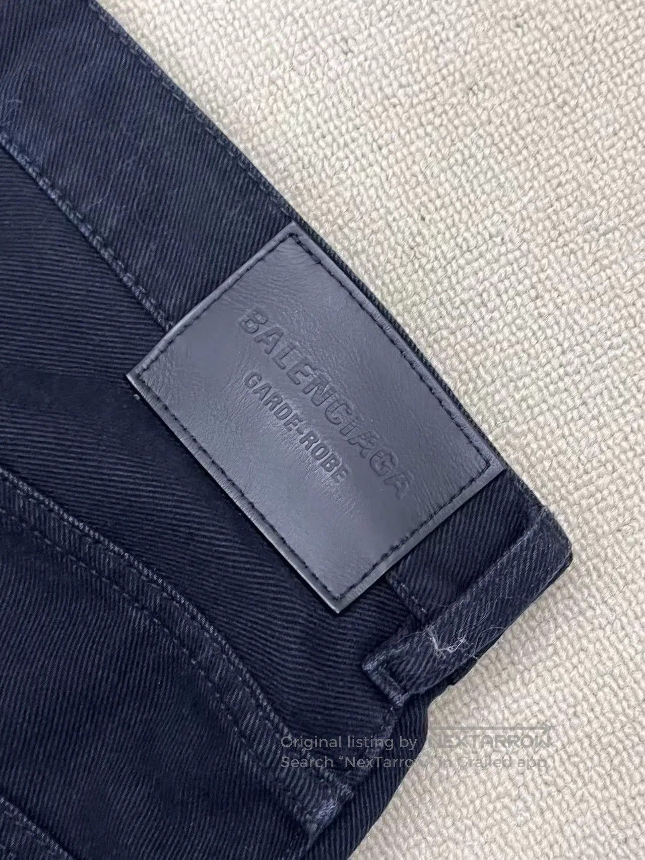 Balenciaga Balenciaga Solid Zip Wide-Leg Jeans. Size US 28 / EU 44 - 3 Thumbnail