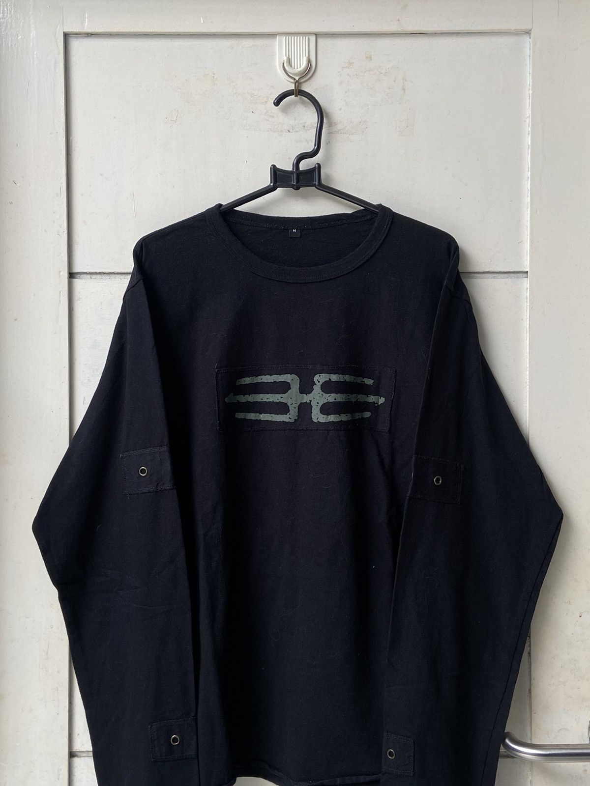 Designer PSYLO Black Long Sleeve T-Shirt Size US M / EU 48-50 / 2 - 2 Thumbnail