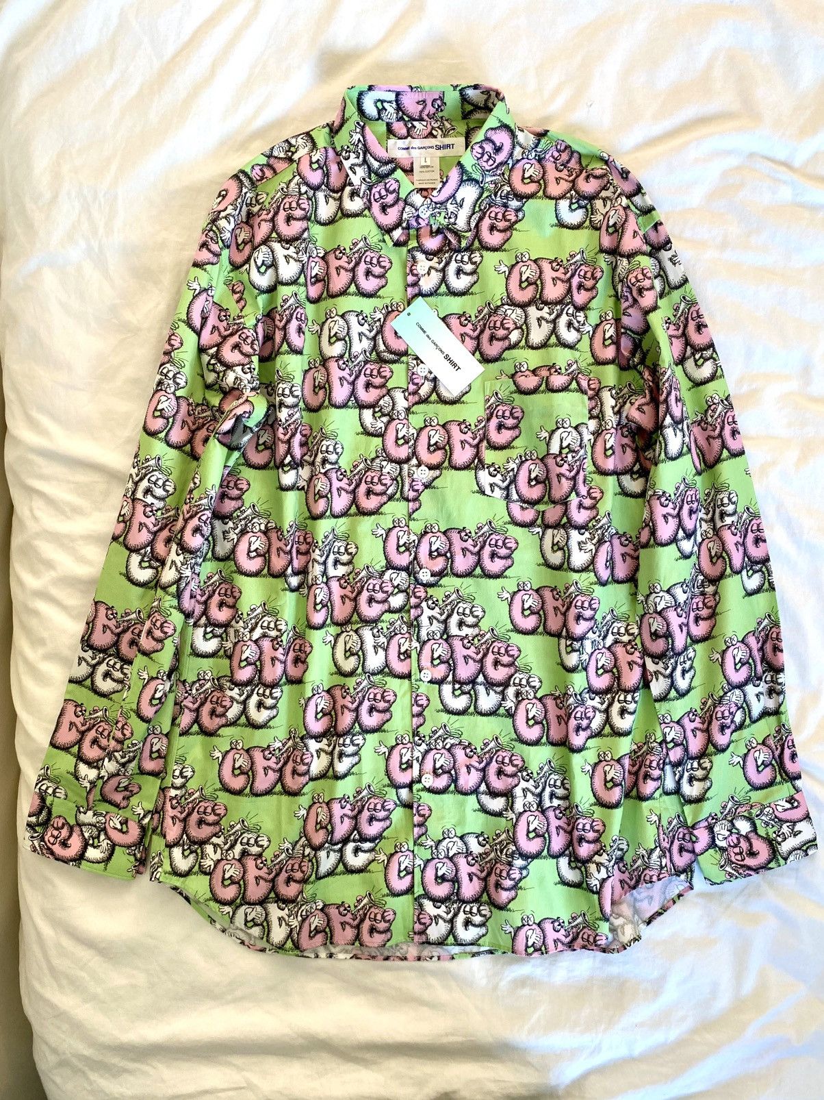 Comme des Garcons SHIRT Comme des garçons shirt x Kaws long sleeve shirt Size US L / EU 52-54 / 3 - 1 Thumbnail