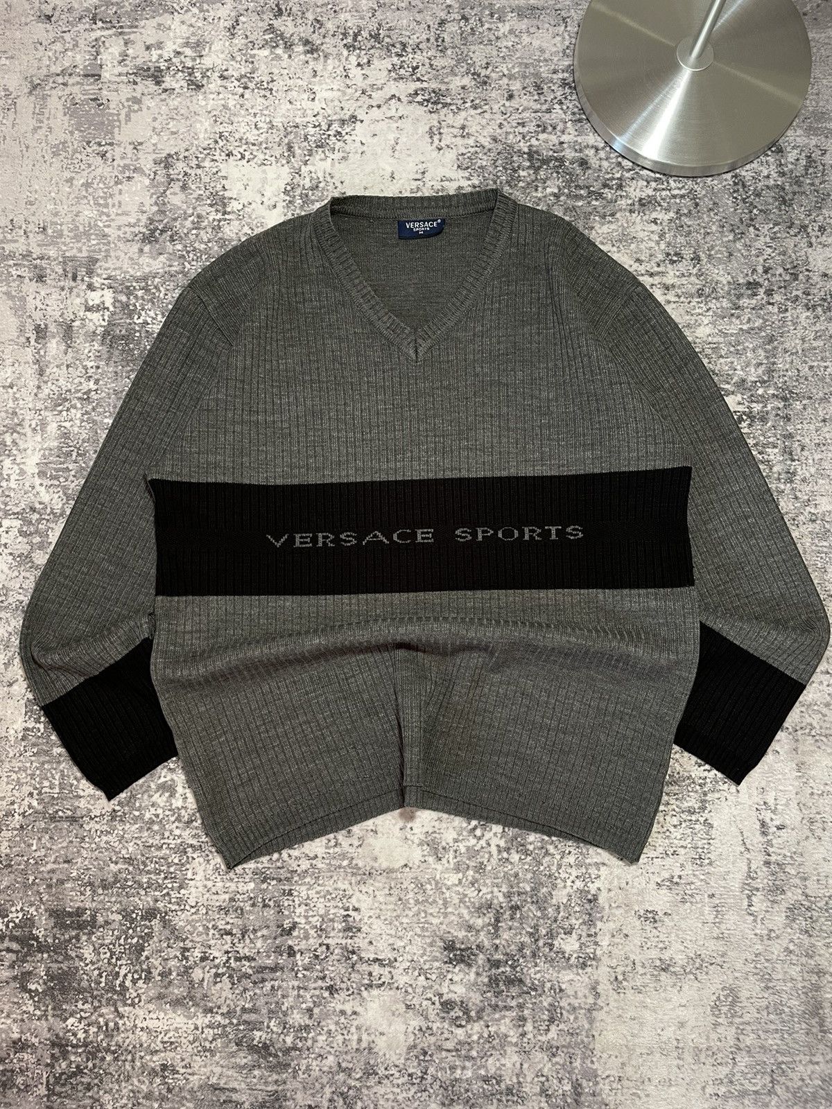Versace × Vintage Versace Sport Vintage V Sweater Size US M / EU 48-50 / 2 - 1 Thumbnail