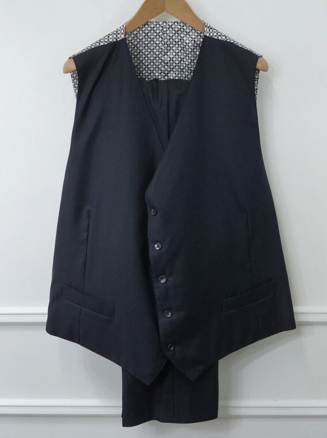 Suitsupply Men Suitsupply 3 Piece Suit La Spalla Single Breasted US56S Size 54L - 6 Thumbnail