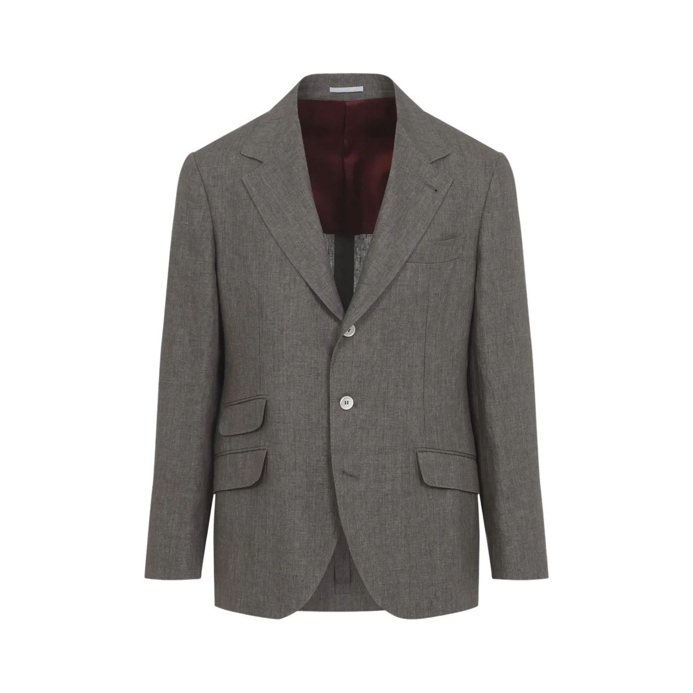 BRUNELLO CUCINELLI NOCCIOLA Linen Blazer Jacket New & Authe