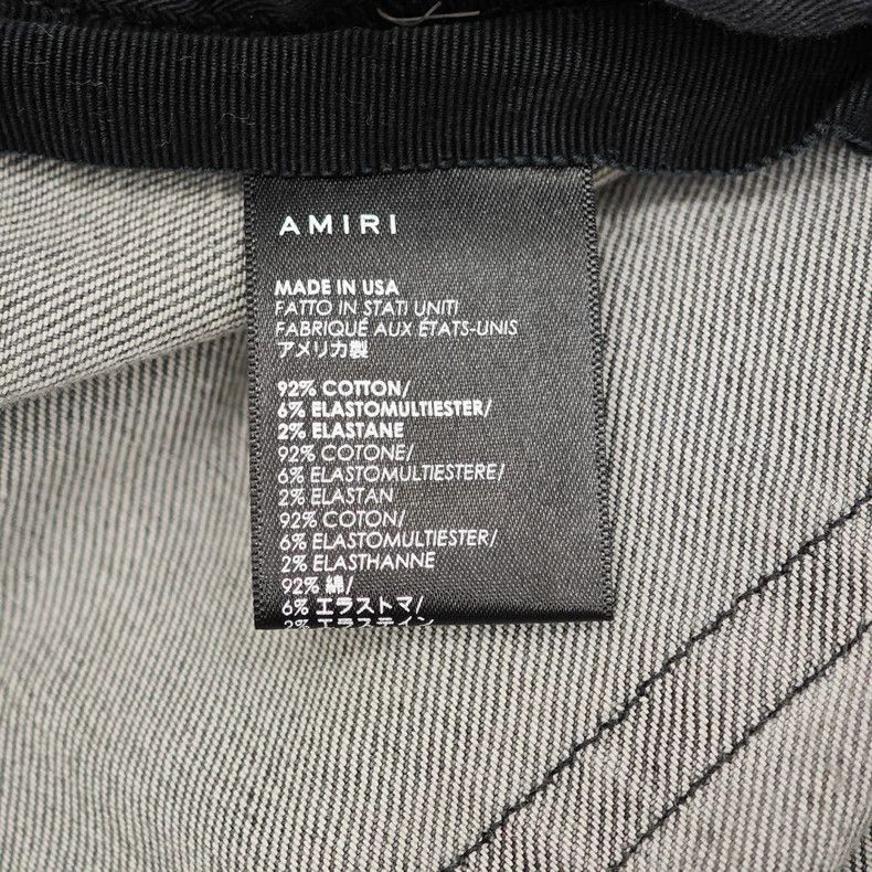 Amiri Amiri grey cut distressed jeans Size US 32 / EU 48 - 4 Thumbnail