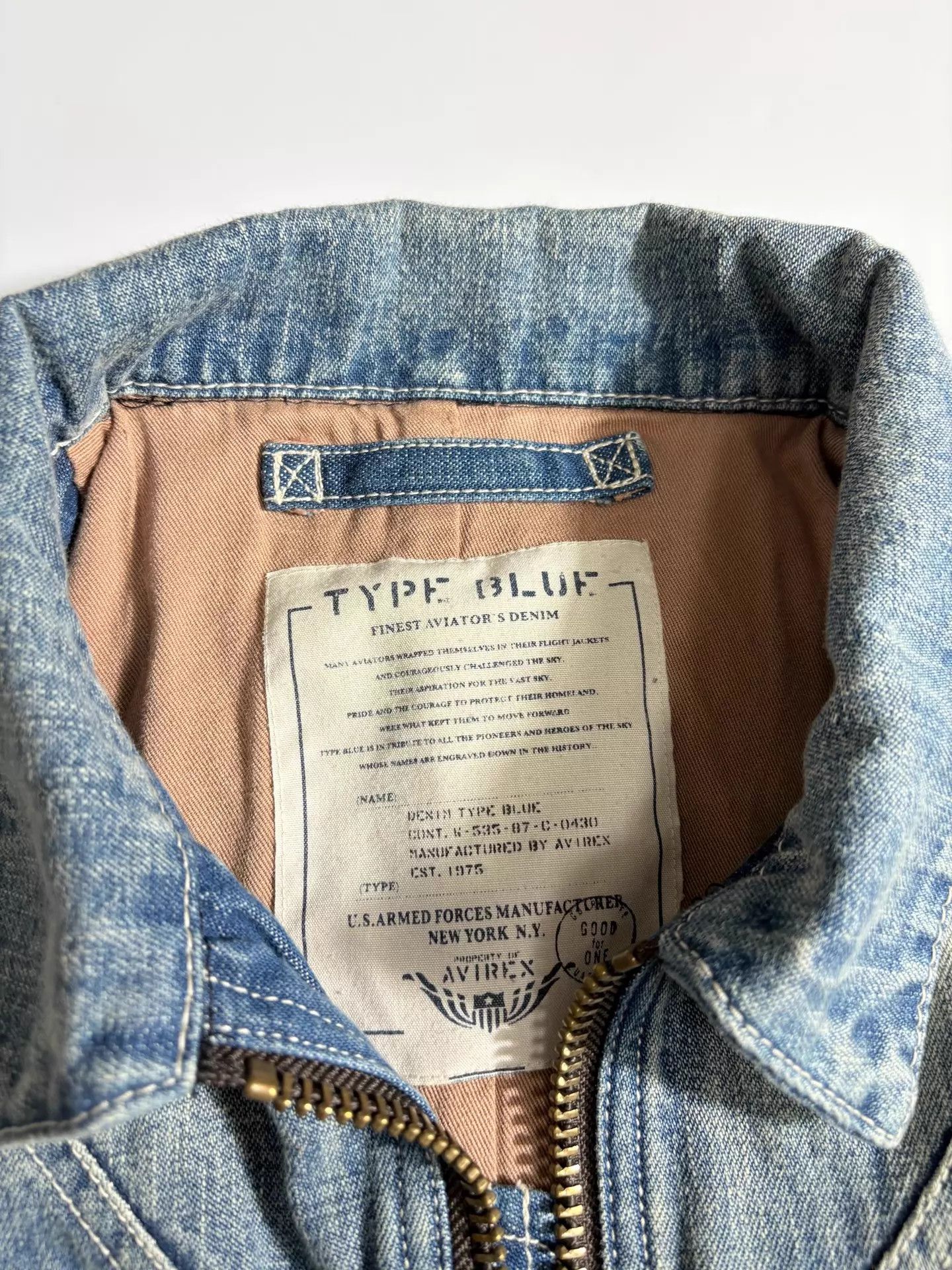 Avirex AVIREX TYPE Horsehide Sleeve Denim Jacket Size US M / EU 48-50 / 2 - 9 Thumbnail