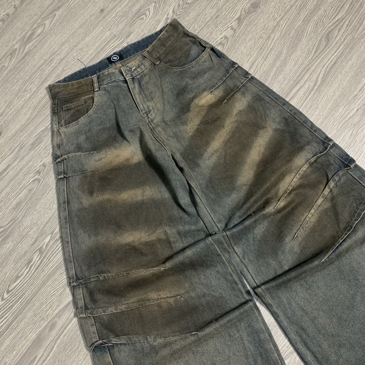 Japanese Brand BADCHOICE BAGGY JEANS BULL SHARK SILOUTE Size US 32 / EU 48 - 2 Thumbnail