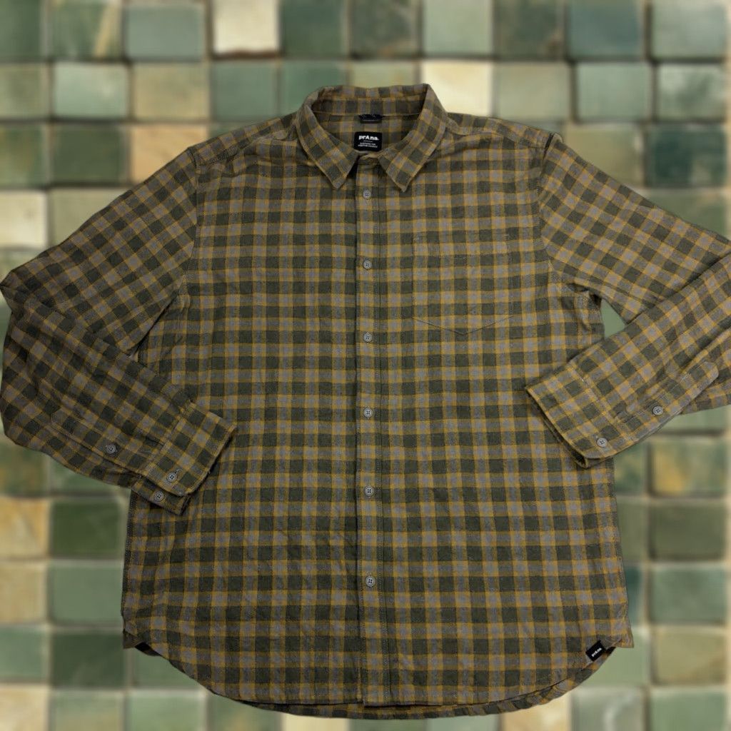 Prana PrAna Long Sleeve Button Up Men’s Large Plaid Brown Checkered Shirt L Mens Brown Plaid Button-Up Long Sleeve PrAna Uniform? Size US L / EU 52-54 / 3 - 1 Thumbnail